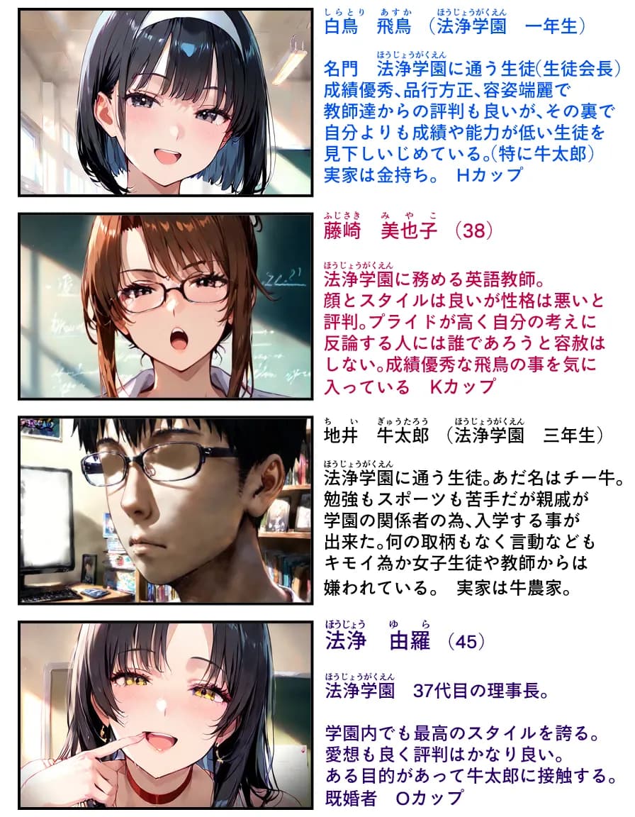 成績優秀な生徒会長がチー牛専用の家畜になる話   2 - 1ページ