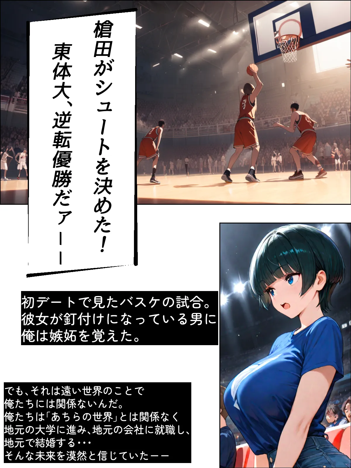 NTR漫画5作品300P総集編！パソコン部、幼馴染、新卒ちゃん、バスケ女子、リフレ嬢 - 2ページ