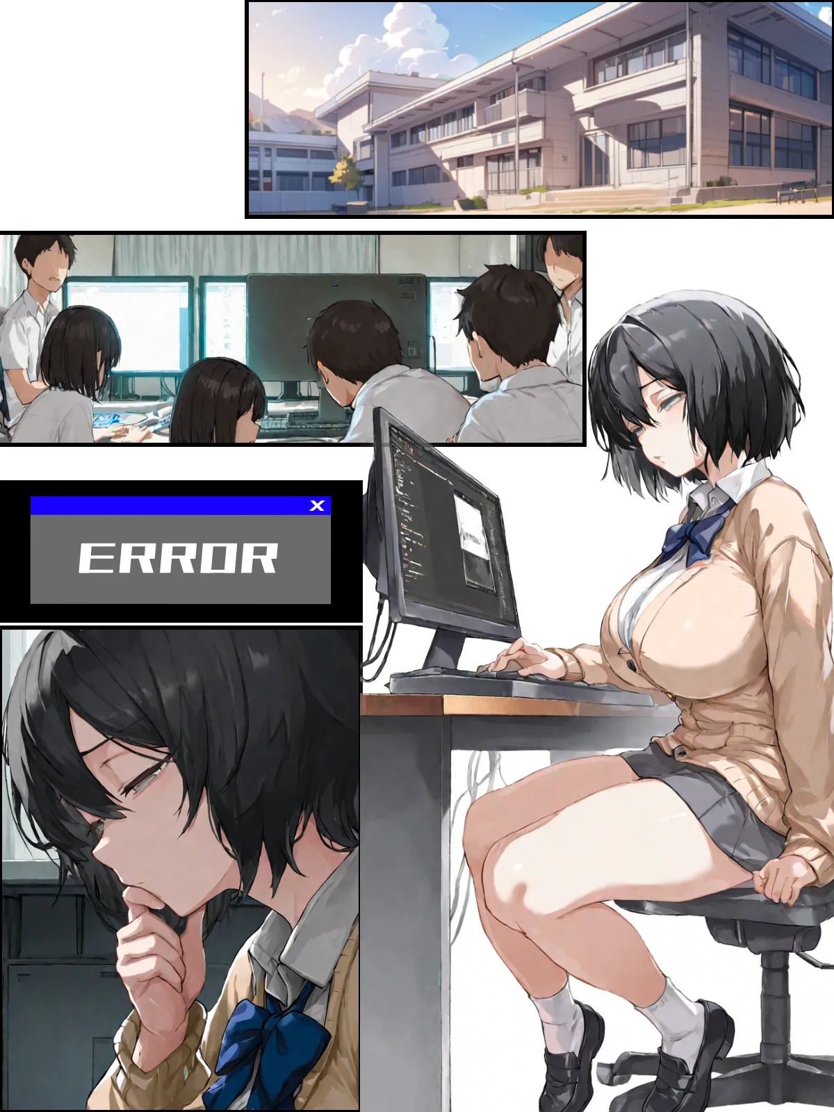 NTR漫画5作品300P総集編！パソコン部、幼馴染、新卒ちゃん、バスケ女子、リフレ嬢 - 44ページ