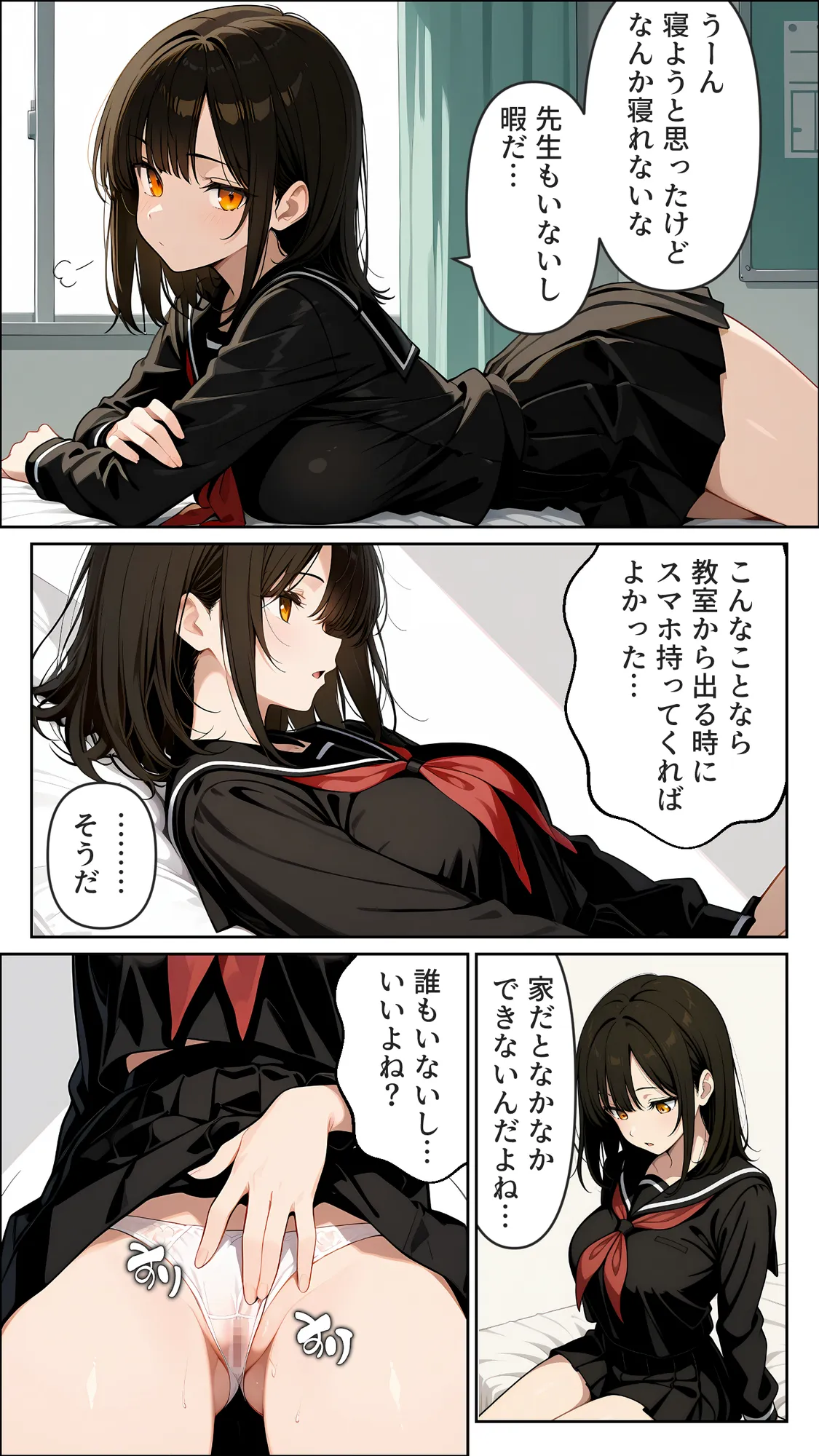 保健室でオナニーしたいなら先生のチ○コを使いなさい！ - 2ページ