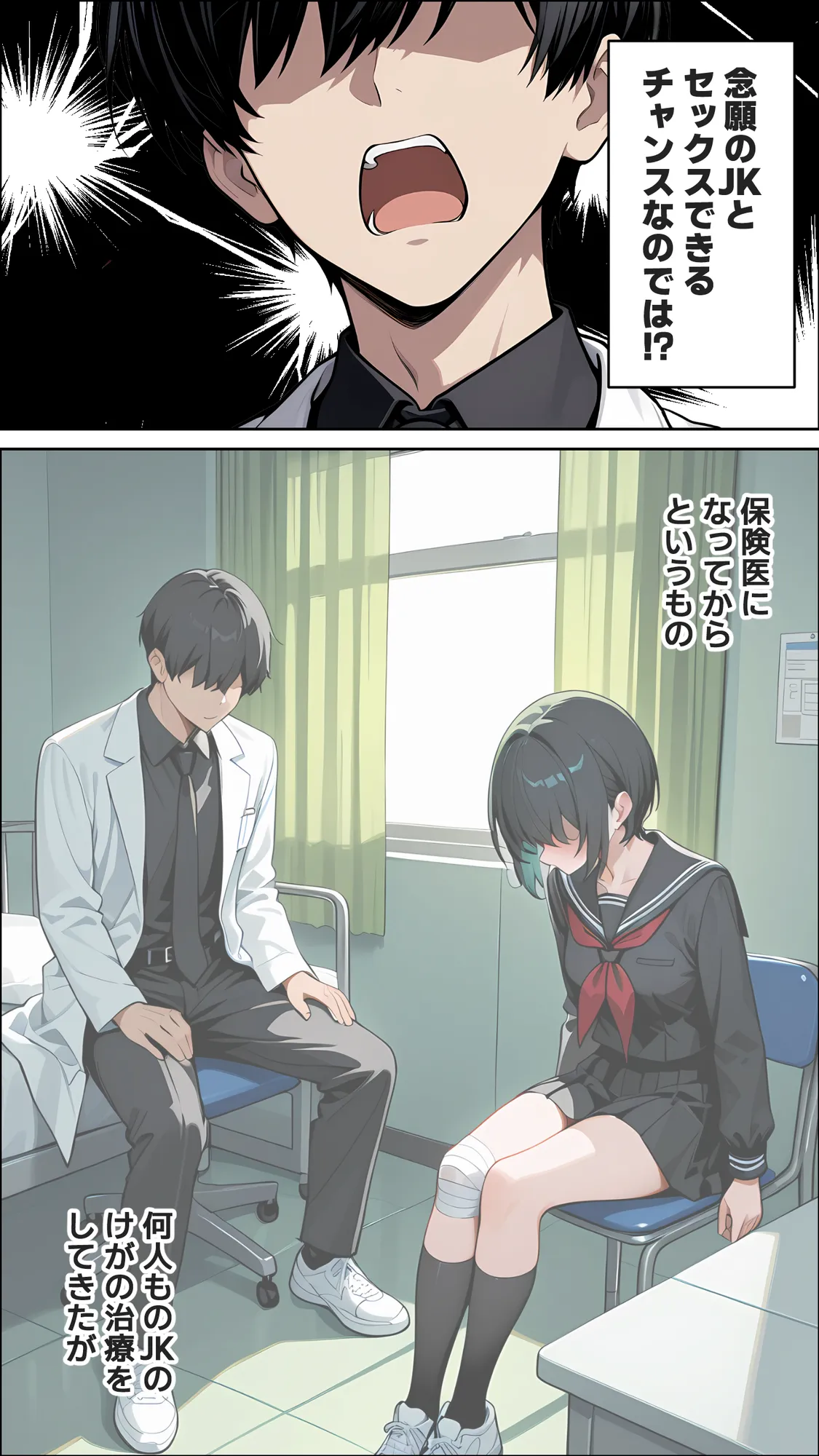 保健室でオナニーしたいなら先生のチ○コを使いなさい！ - 6ページ