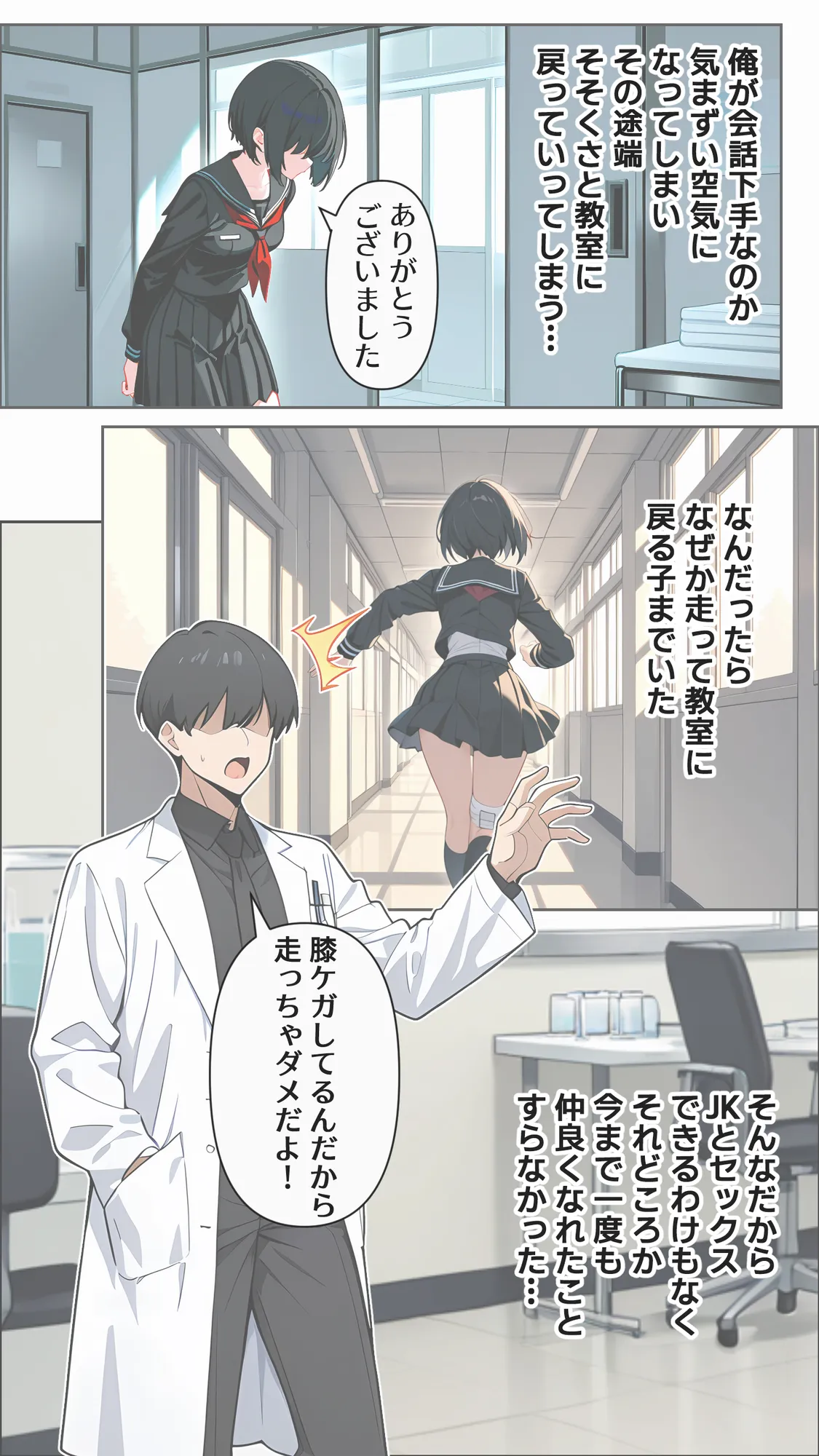 保健室でオナニーしたいなら先生のチ○コを使いなさい！ - 7ページ