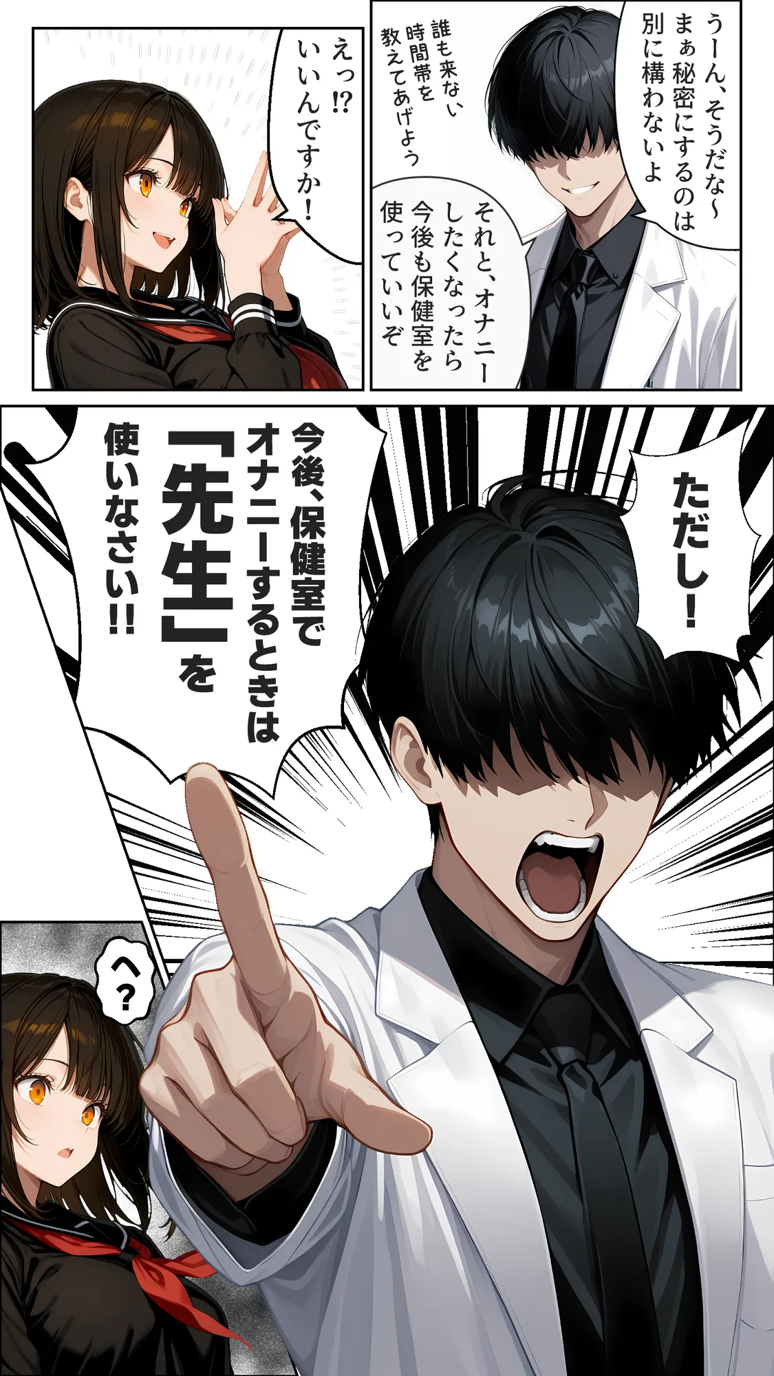 保健室でオナニーしたいなら先生のチ○コを使いなさい！ - 9ページ