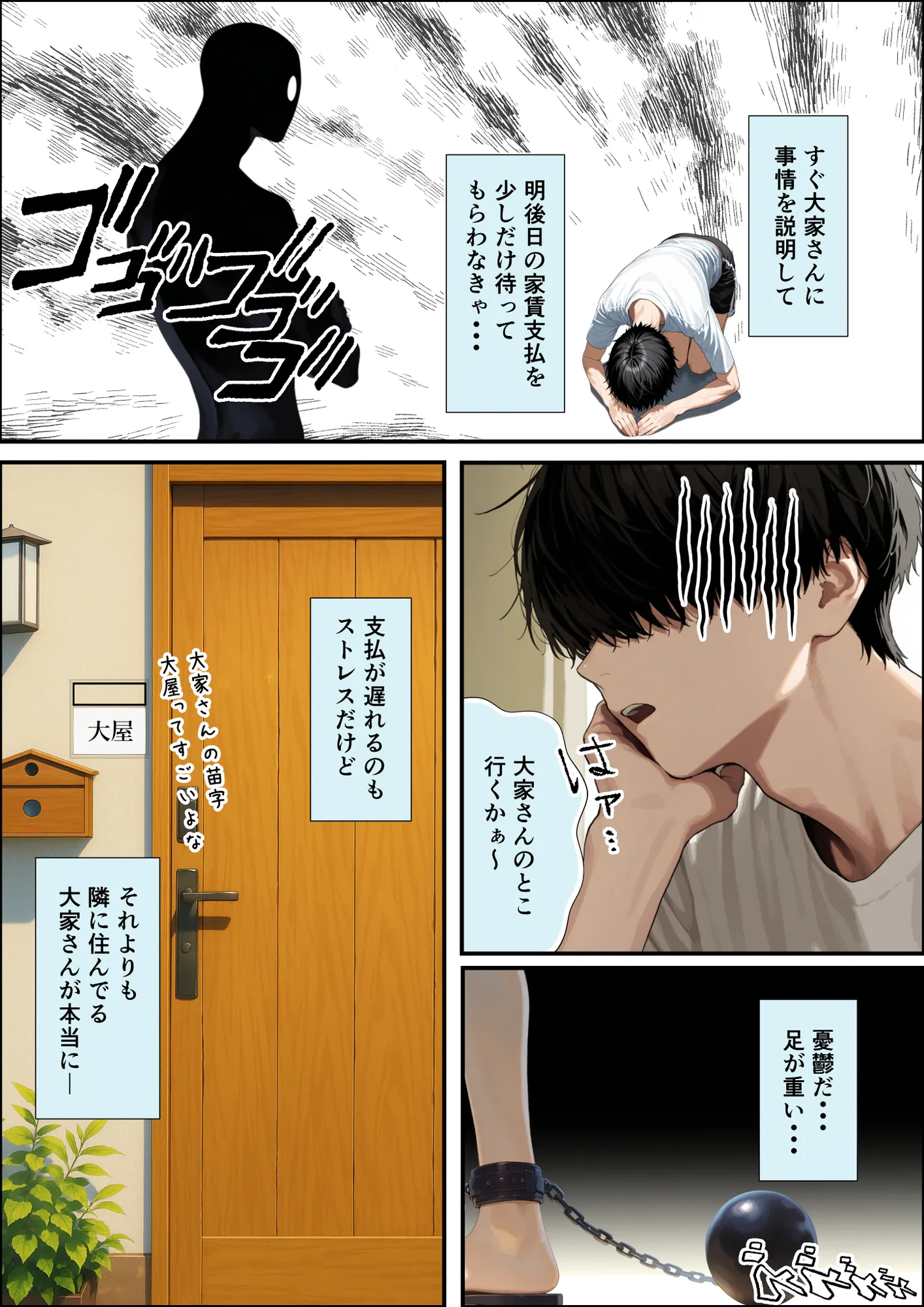 チン体契約  欲求不満限界アラサー大家にチンポを請求される - 4ページ