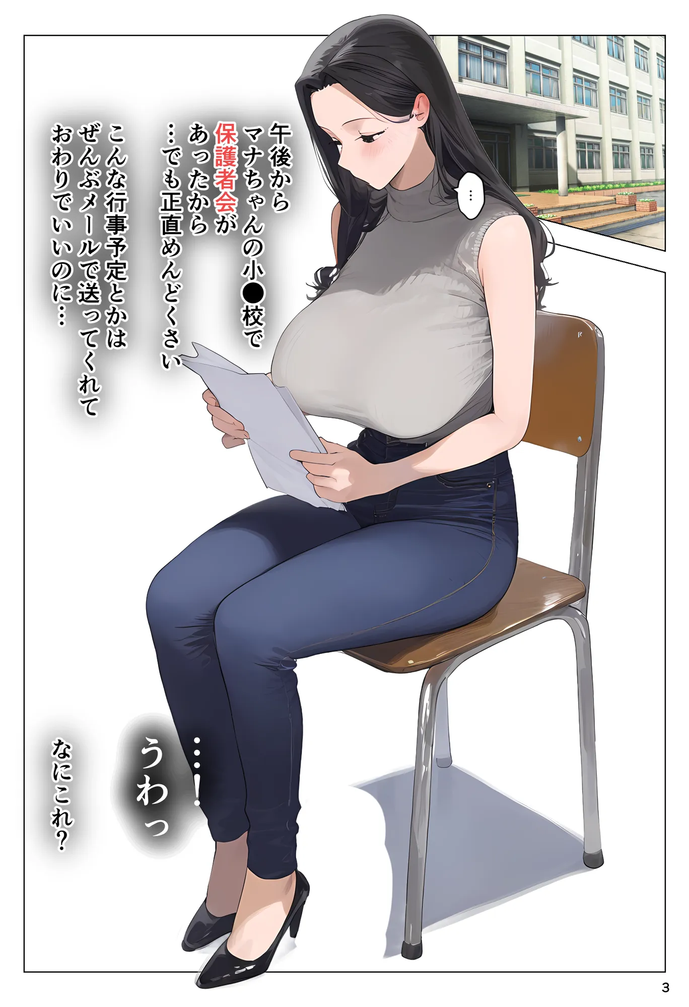 催●アプリで全員支配、妊娠適齢デカ乳美人おじさん赤ちゃん托卵中4 - 3ページ