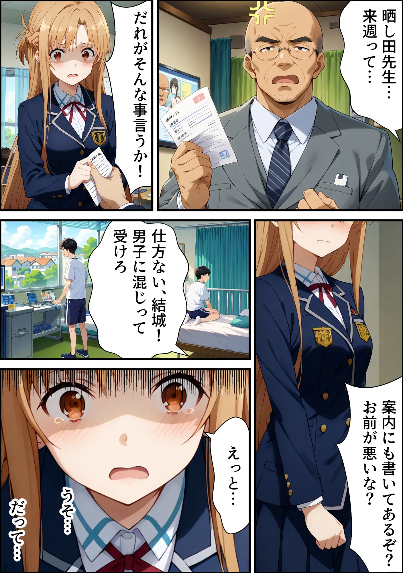 ヤリチン教師の餌食になる発情期ヒロインズ〜閃光のア〇ナ全裸健康診断〜 - 27ページ