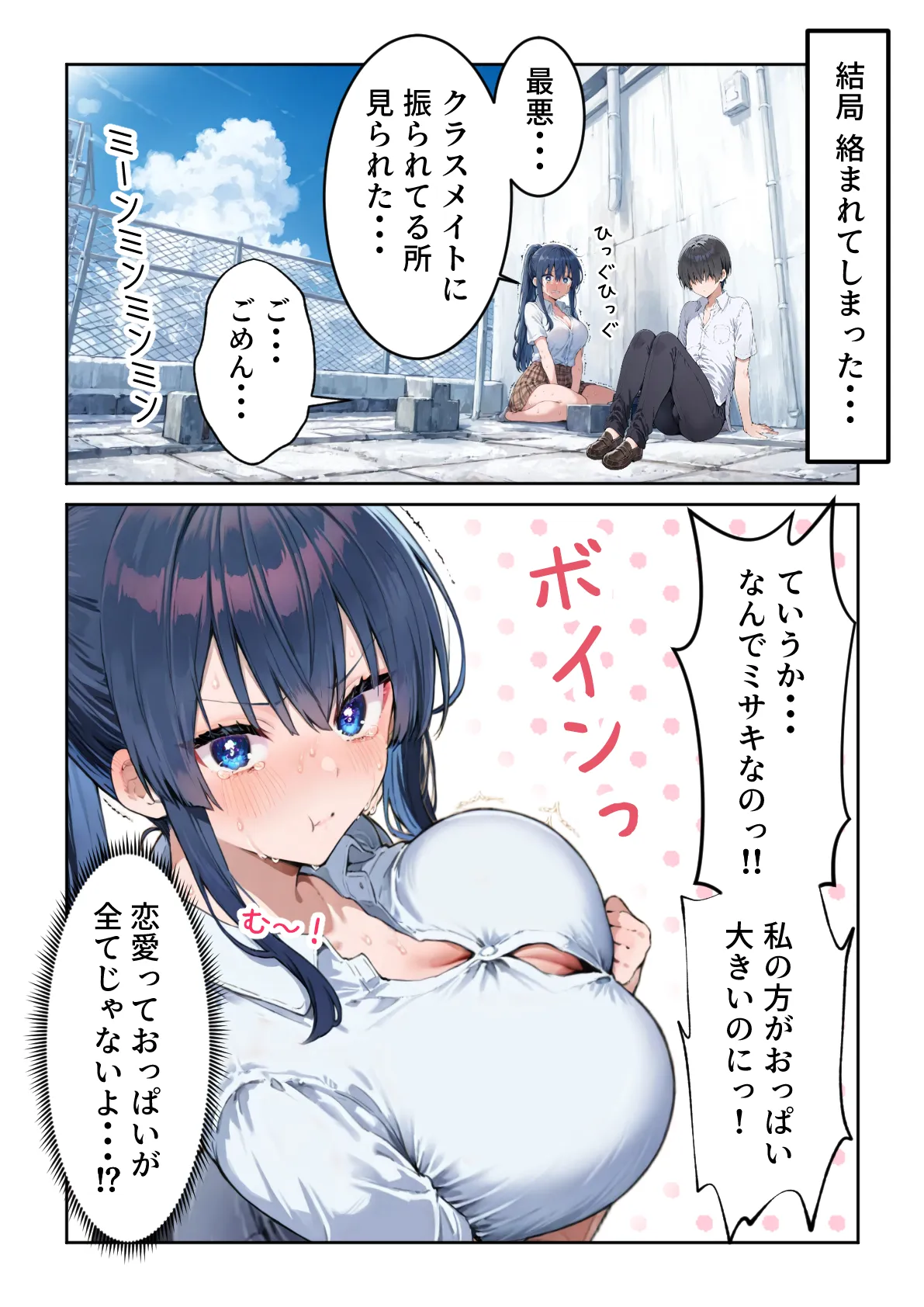 失恋えっち  失恋して号泣してた巨乳J●を慰めてたら、セックスする展開になった話 - 4ページ