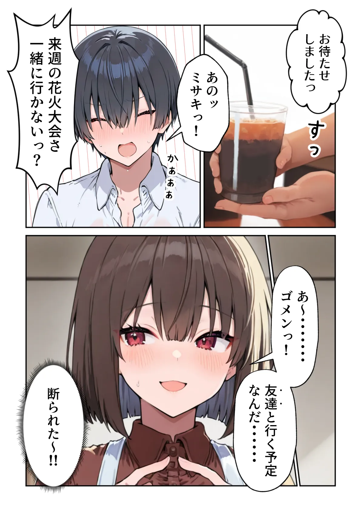 失恋えっち  失恋して号泣してた巨乳J●を慰めてたら、セックスする展開になった話 - 14ページ