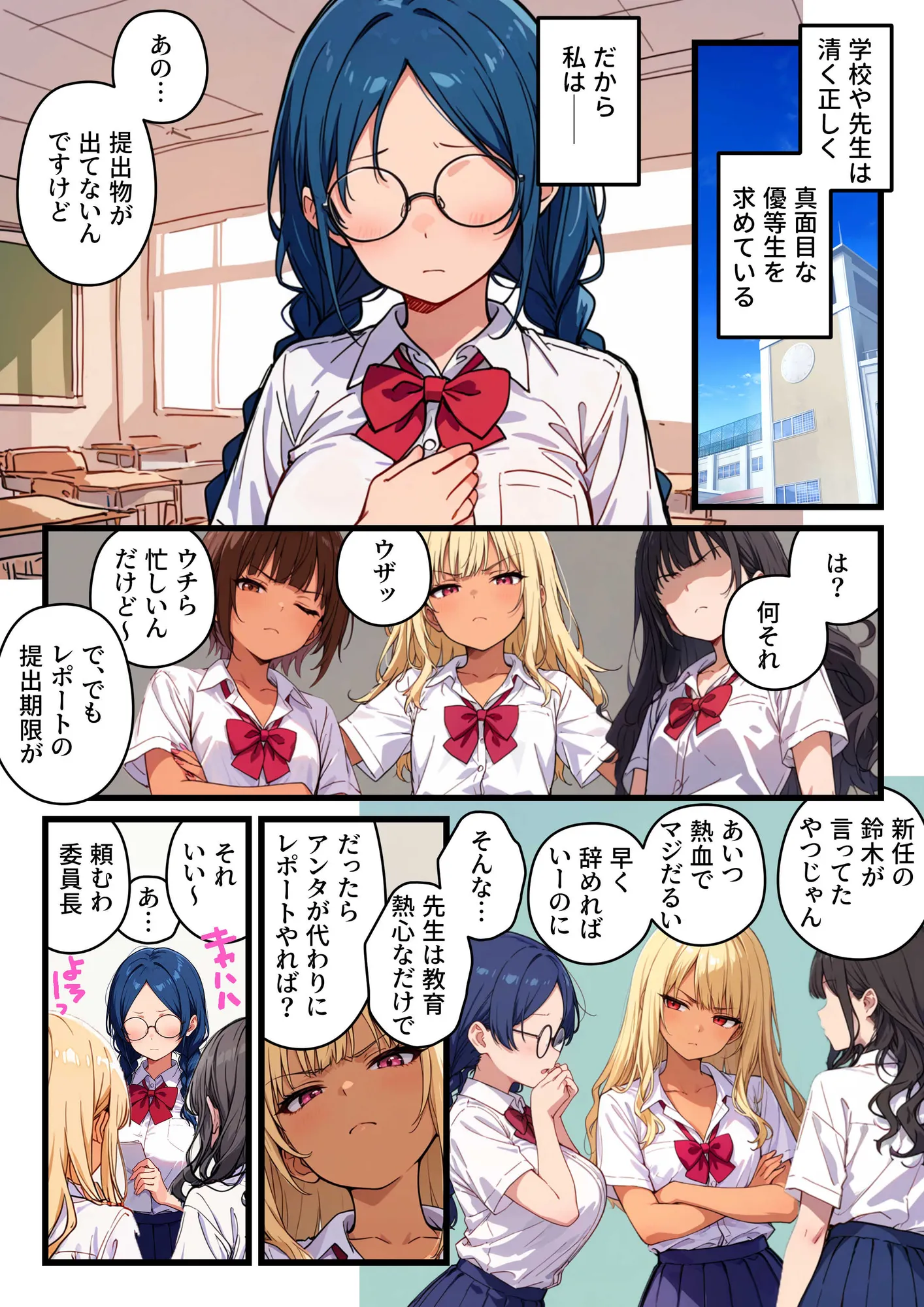 ギャルデリヘルバイトしてたら担任教師に呼ばれた結果【有料オプション・パンスト足コキ編】〜普段は地味で真面目な生徒だけどギャル罵倒プレイで昇天させます！ - 3ページ