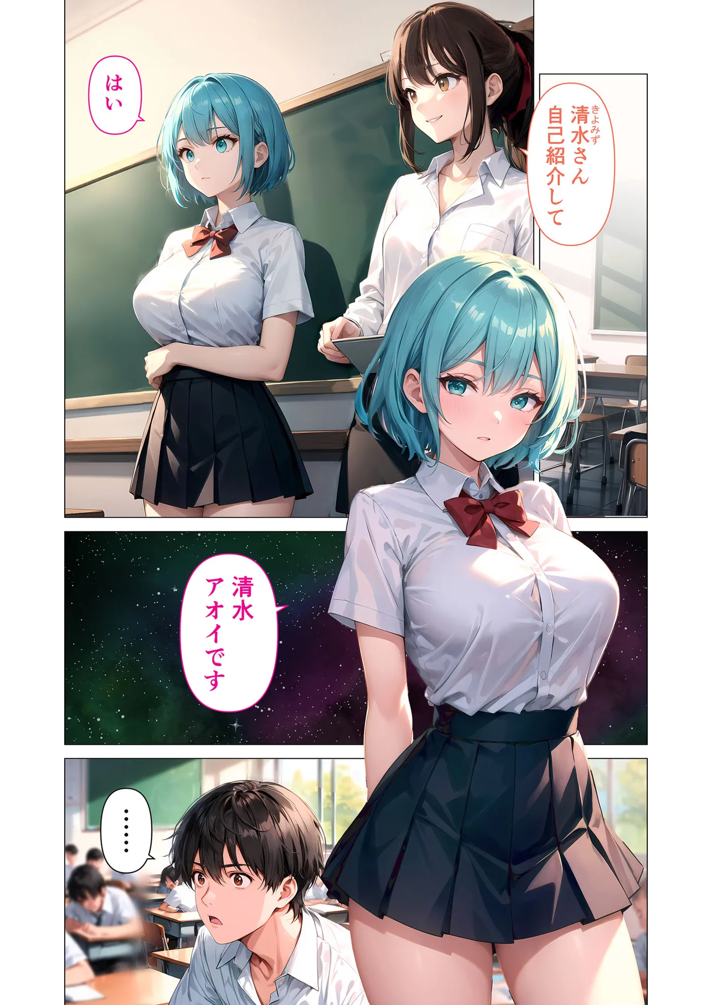 巨乳な××生にヤリたい放題 合冊版 - 1ページ