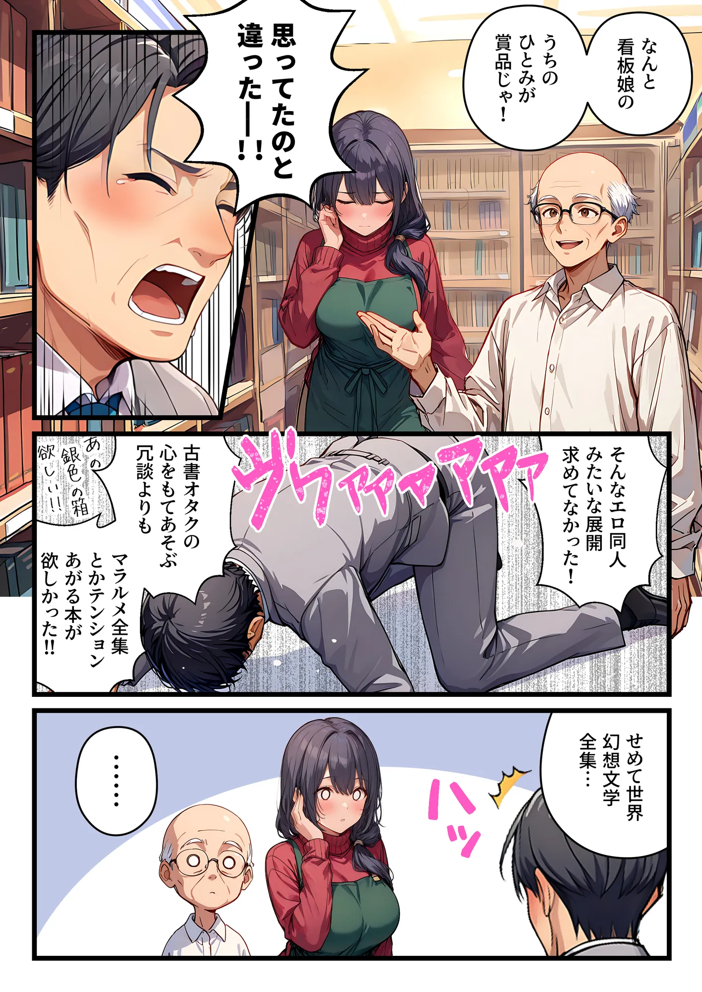 未亡人の巨乳看板娘（30）が賞品だったので授乳プレイ手コキ→パイズリ昇天→そのまま生ハメ中出しをキメてしまった課長の末路 - 6ページ