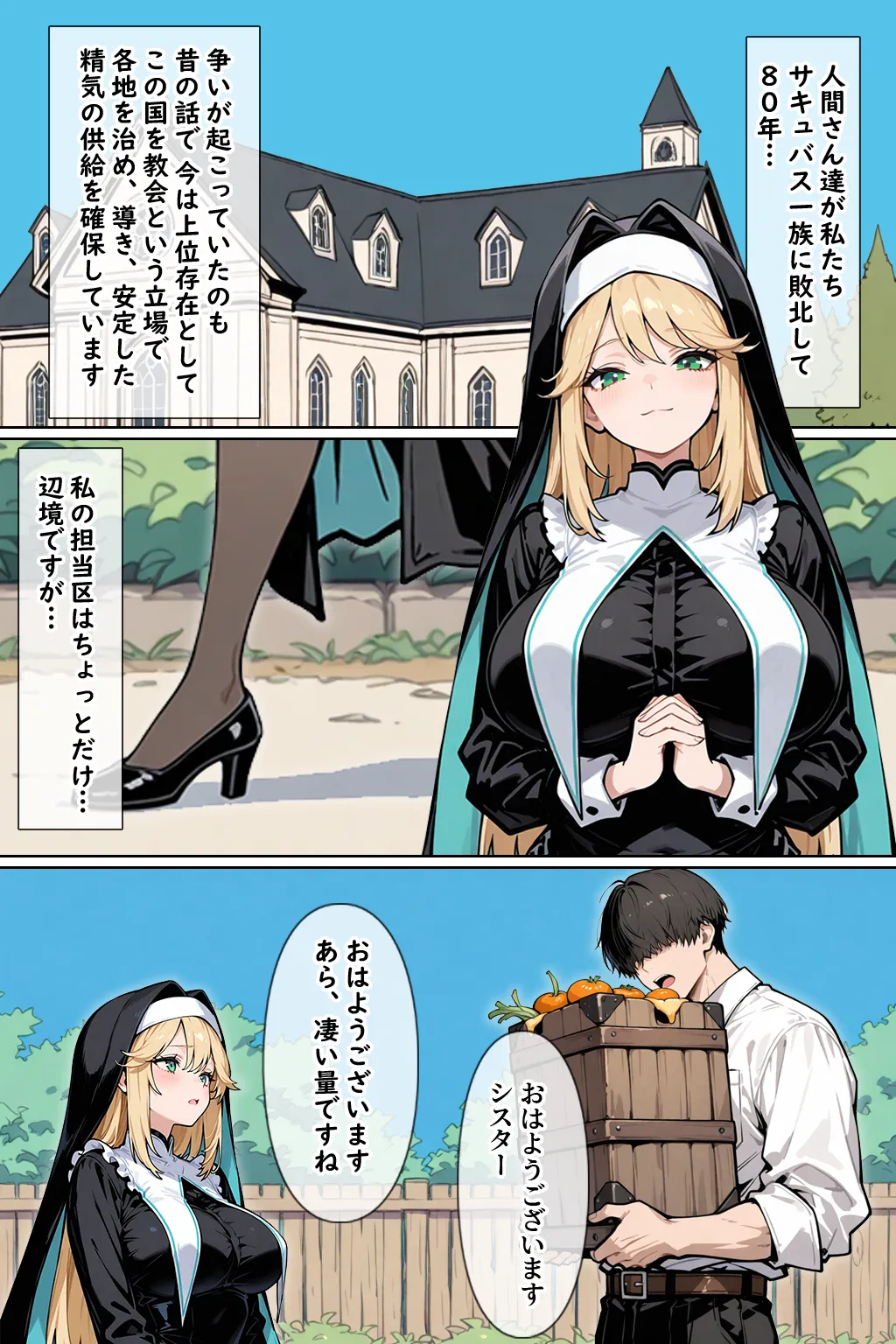 聖女系サキュバスの辺境性活 - 1ページ