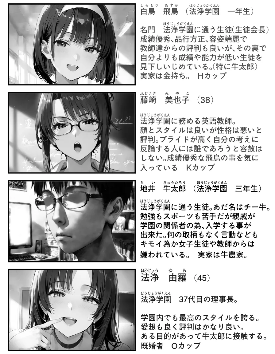 成績優秀な生徒会長がチー牛専用の家畜になる話   3 - 17ページ