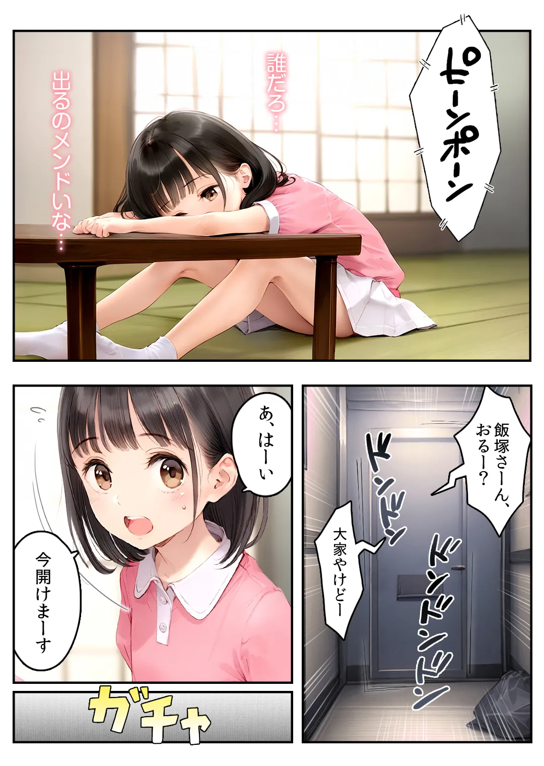 ■母子家庭アパート■連帯保証で処女喪失■102号室・飯塚めいちゃんの受難■ - 4ページ