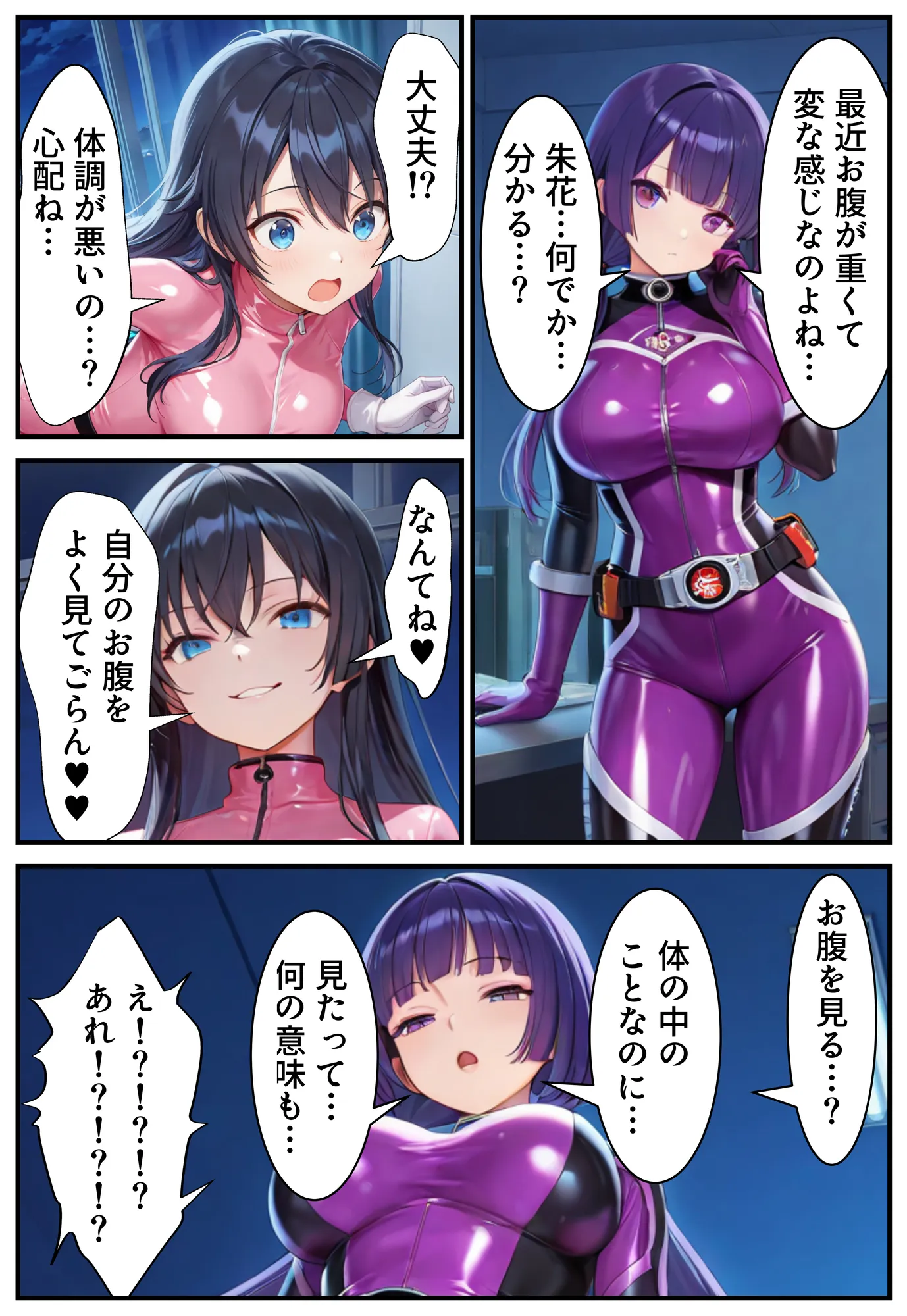 戦隊パープル悪堕ち〜最強と呼ばれた戦隊ヒロインも、魔装の誘惑には逆らえない…〜 - 1ページ