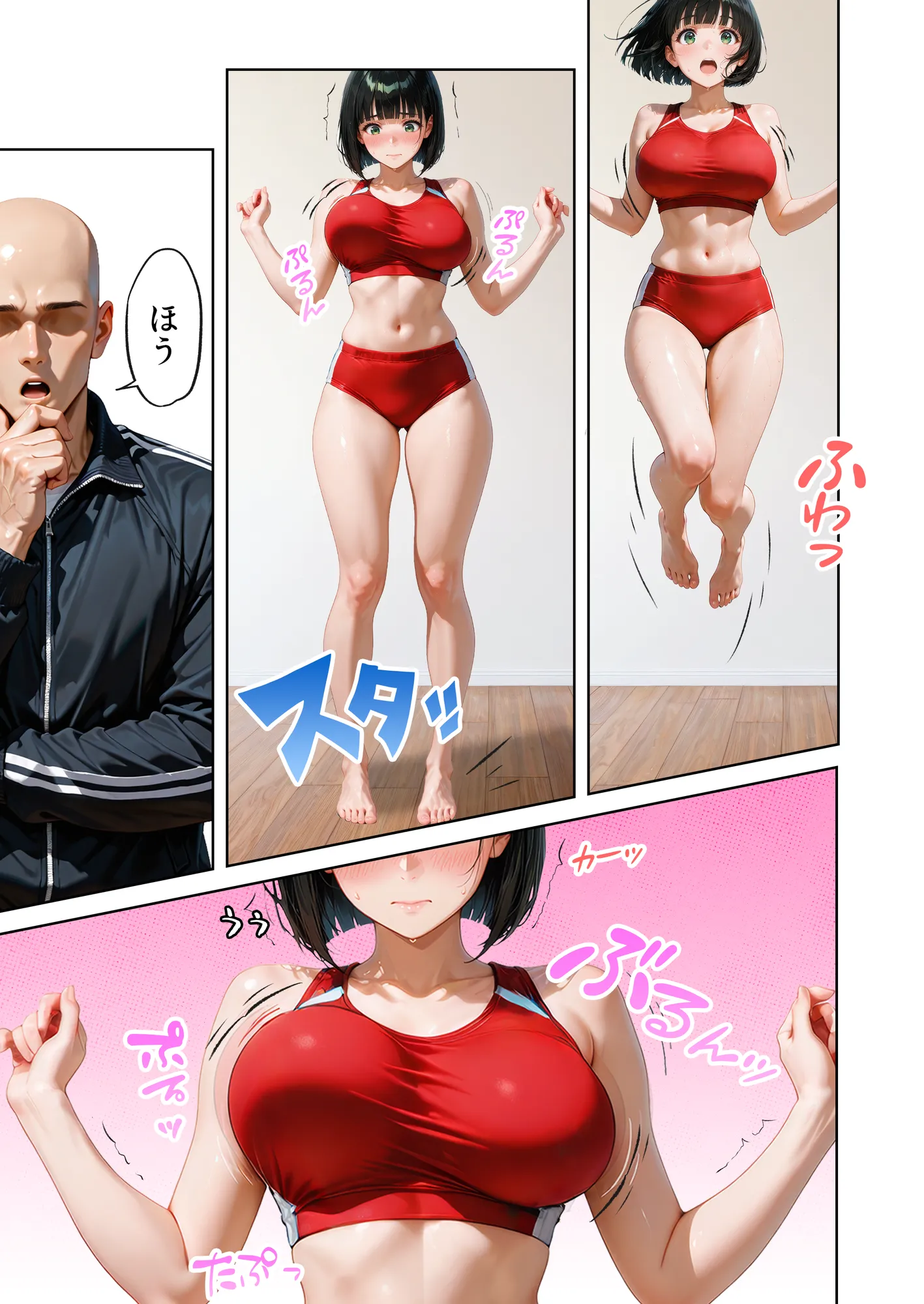 巨乳が暴れて走れませんッ！ 補欠落ちした陸上部元エースがコーチに秘密の特訓を指導してもらう話 - 19ページ
