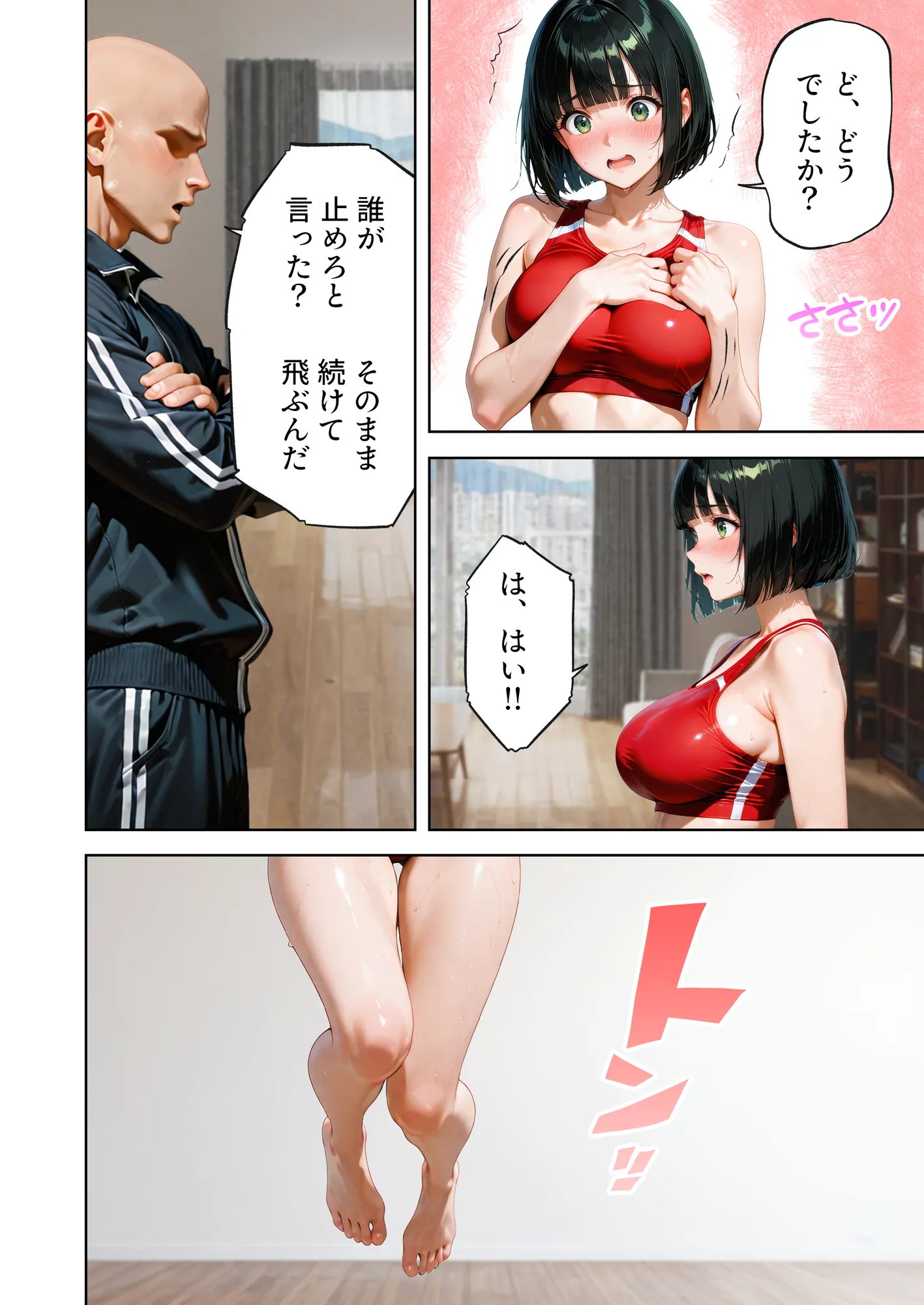 巨乳が暴れて走れませんッ！ 補欠落ちした陸上部元エースがコーチに秘密の特訓を指導してもらう話 - 20ページ