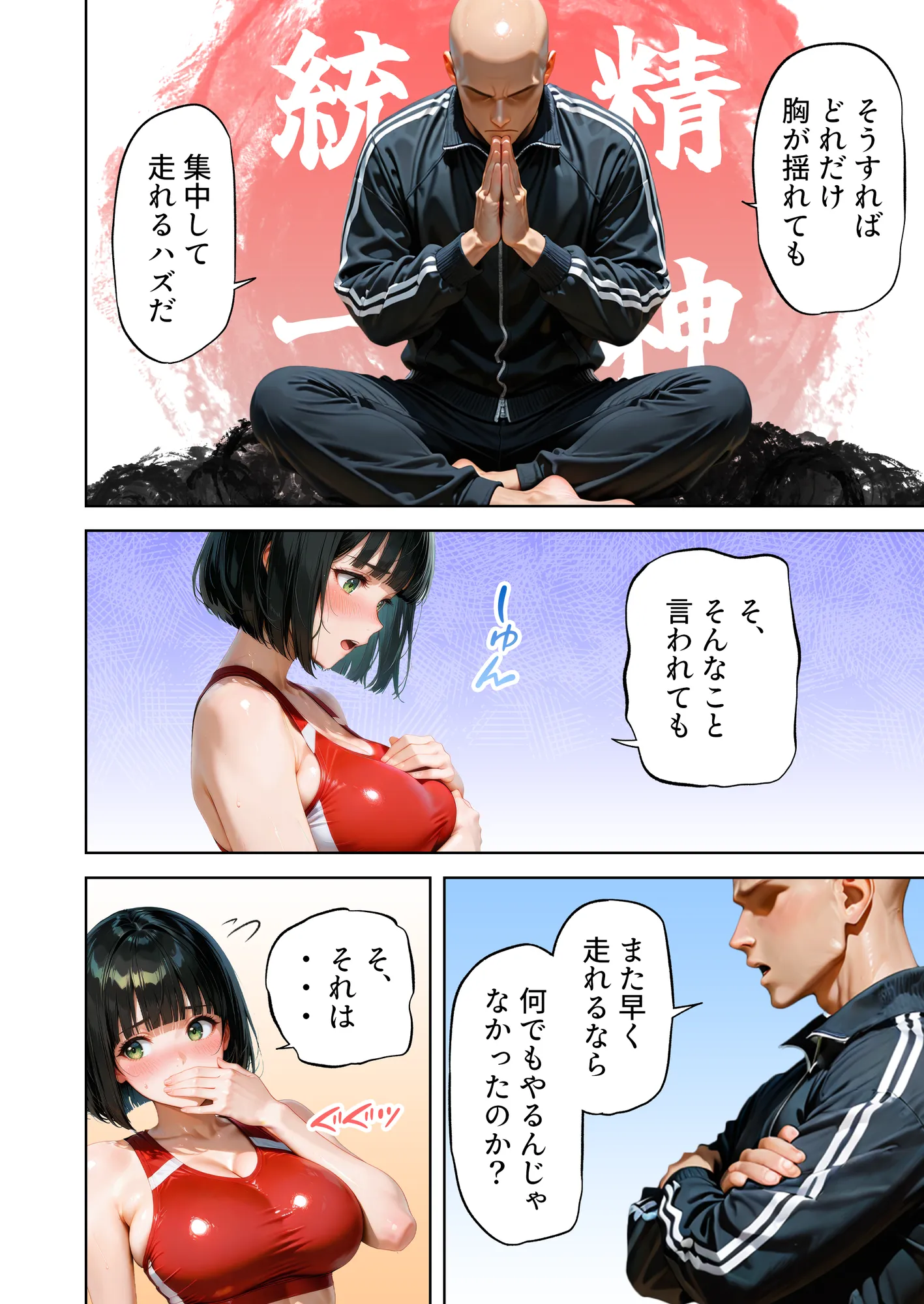 巨乳が暴れて走れませんッ！ 補欠落ちした陸上部元エースがコーチに秘密の特訓を指導してもらう話 - 36ページ