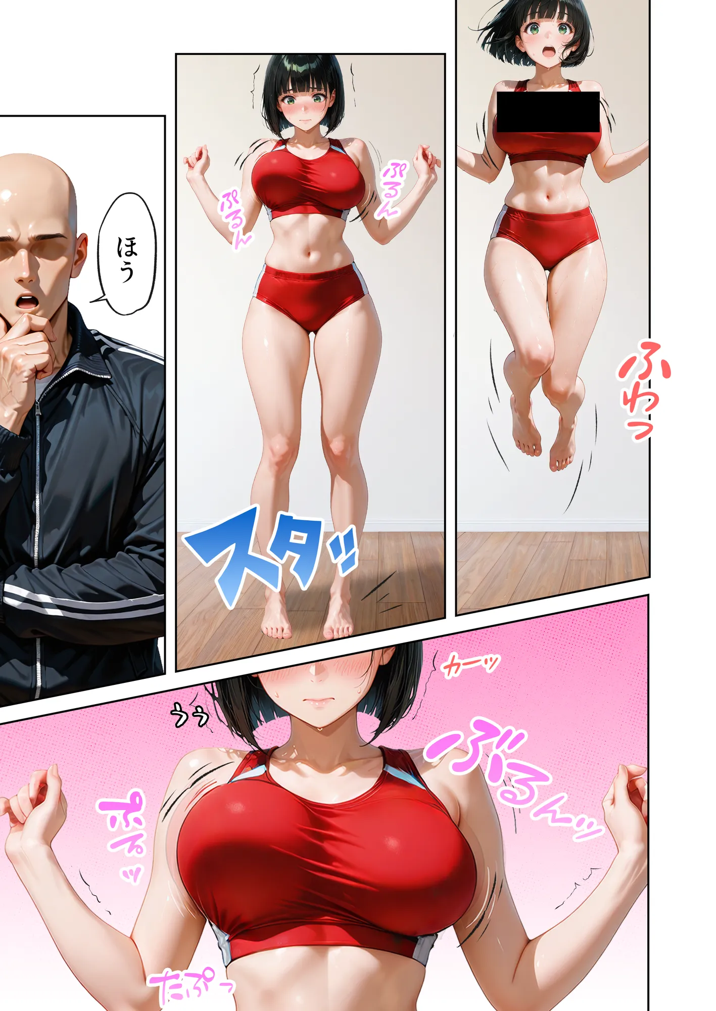 巨乳が暴れて走れませんッ！ 補欠落ちした陸上部元エースがコーチに秘密の特訓を指導してもらう話 - 93ページ