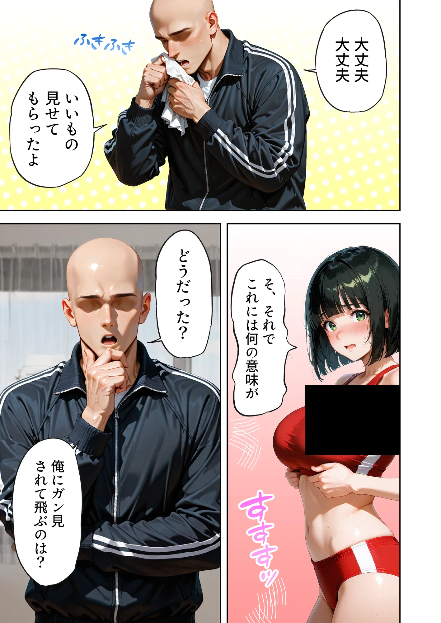 巨乳が暴れて走れませんッ！ 補欠落ちした陸上部元エースがコーチに秘密の特訓を指導してもらう話 - 97ページ