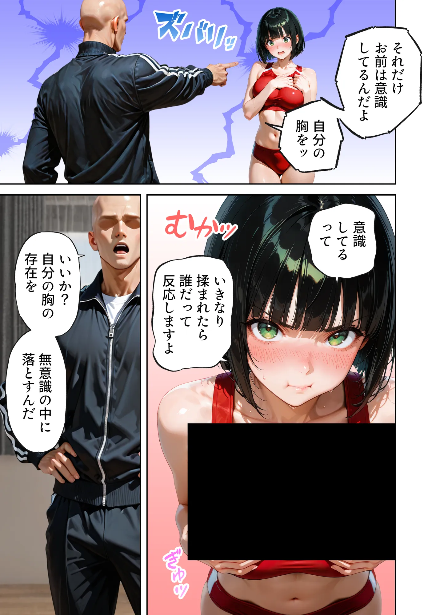 巨乳が暴れて走れませんッ！ 補欠落ちした陸上部元エースがコーチに秘密の特訓を指導してもらう話 - 108ページ