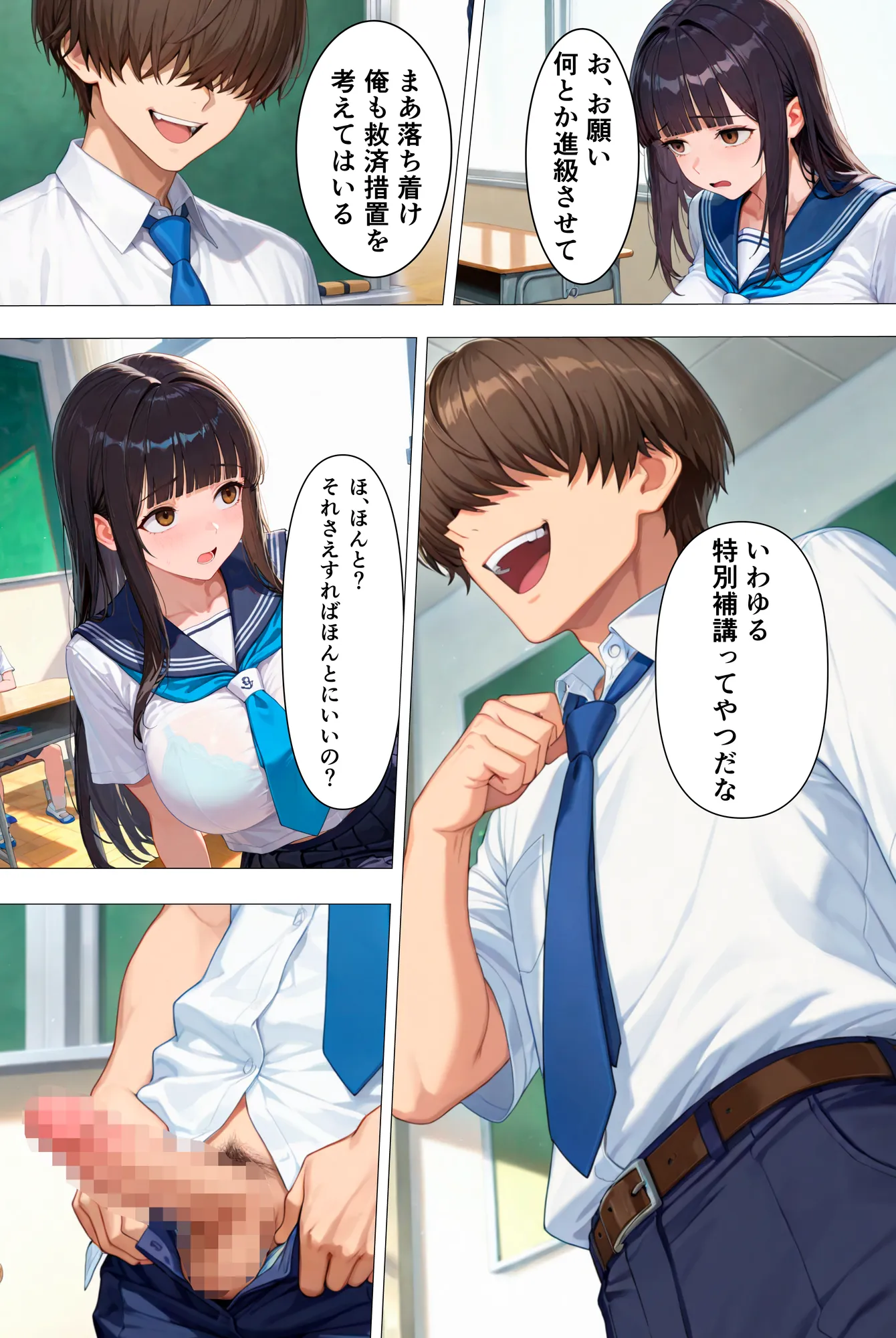 弱み握って生意気な女と濃厚セックス〜特別指導でオナホ化計画〜（おまけつき） - 9ページ