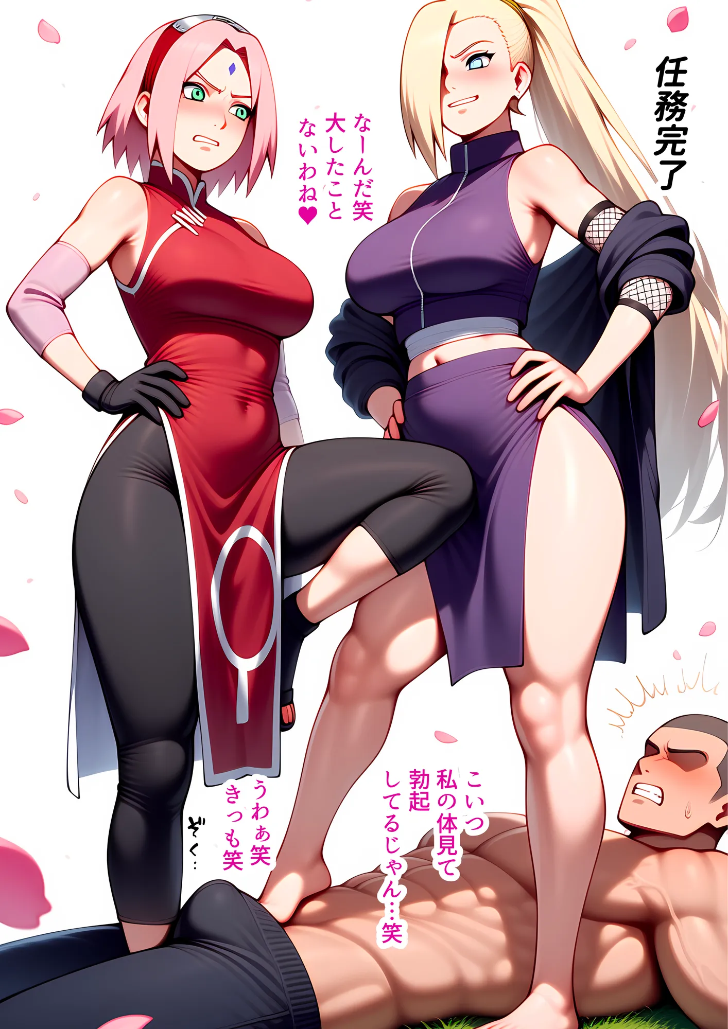 【フルカラー】幻術ハーレム忍法帖 2 サ●ラ・い●編｜催●×快楽堕ち｜心も体も抗えず淫らに堕ちるハーレムの宴 - 2ページ