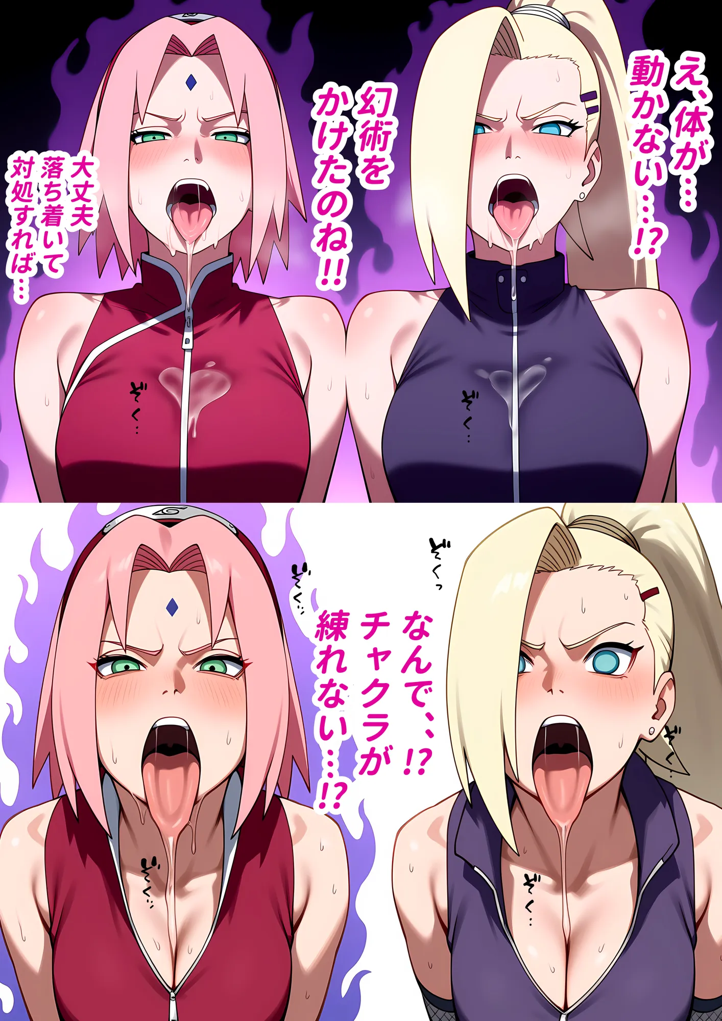 【フルカラー】幻術ハーレム忍法帖 2 サ●ラ・い●編｜催●×快楽堕ち｜心も体も抗えず淫らに堕ちるハーレムの宴 - 7ページ