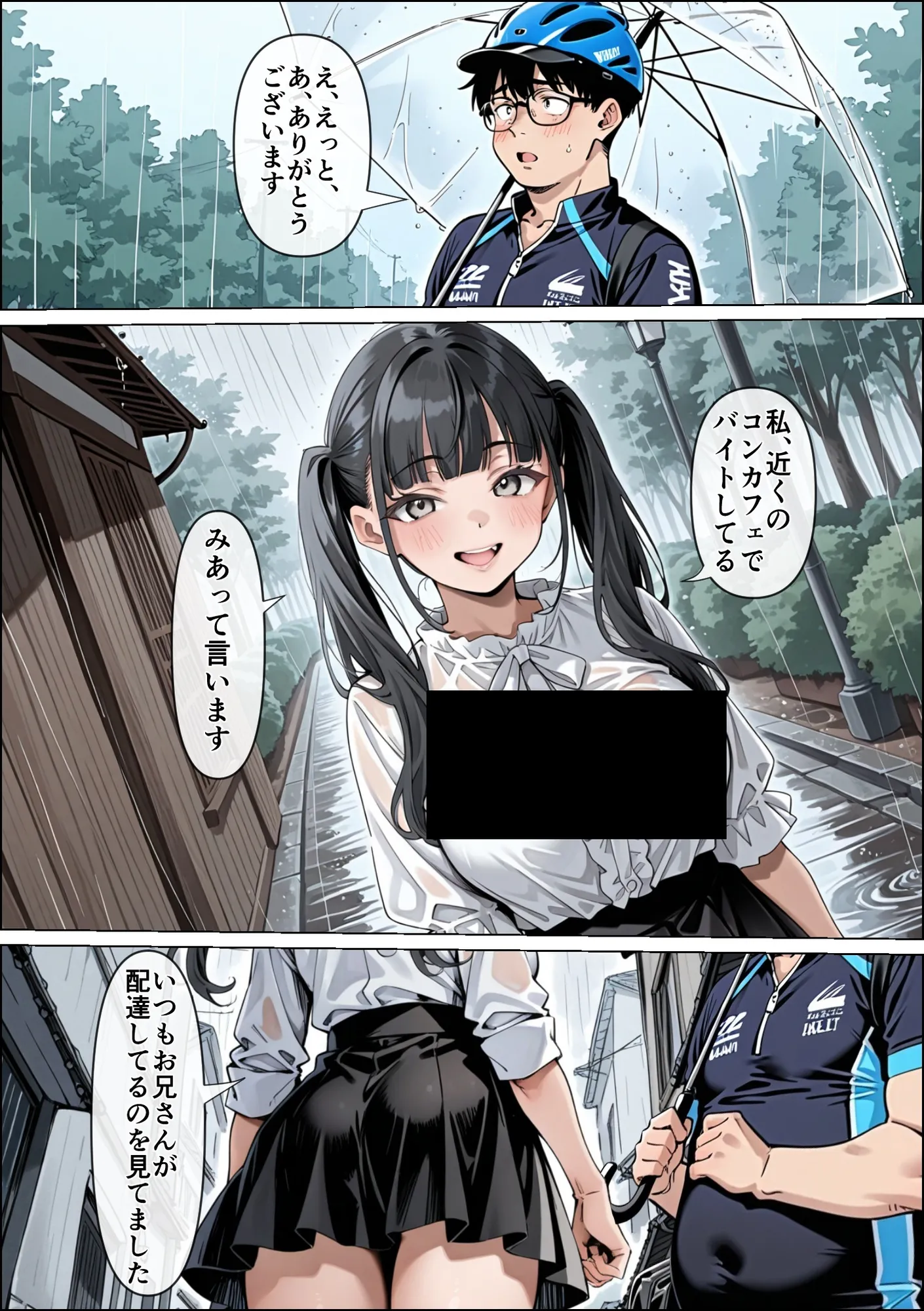 Ub●rの配達先で推しコンカフェ嬢が彼氏とヤってた話 - 7ページ