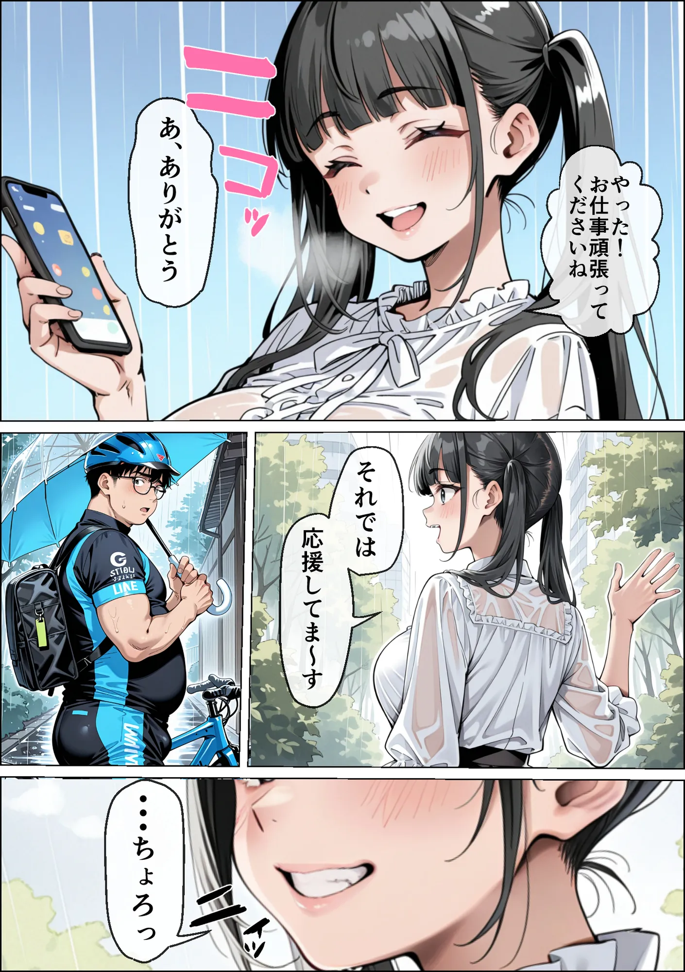 Ub●rの配達先で推しコンカフェ嬢が彼氏とヤってた話 - 10ページ