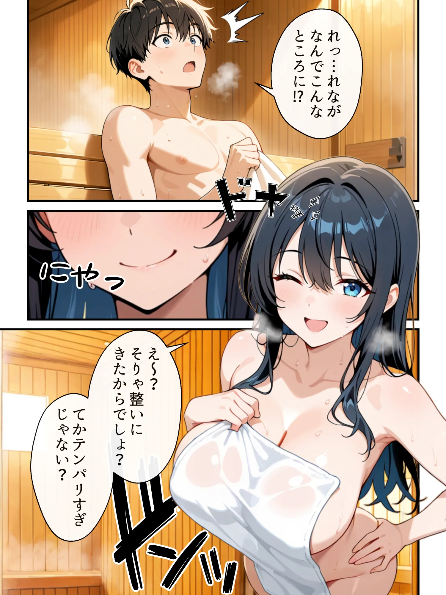 混浴サウナで巨乳妹ときまずガチ再会した話 - 36ページ