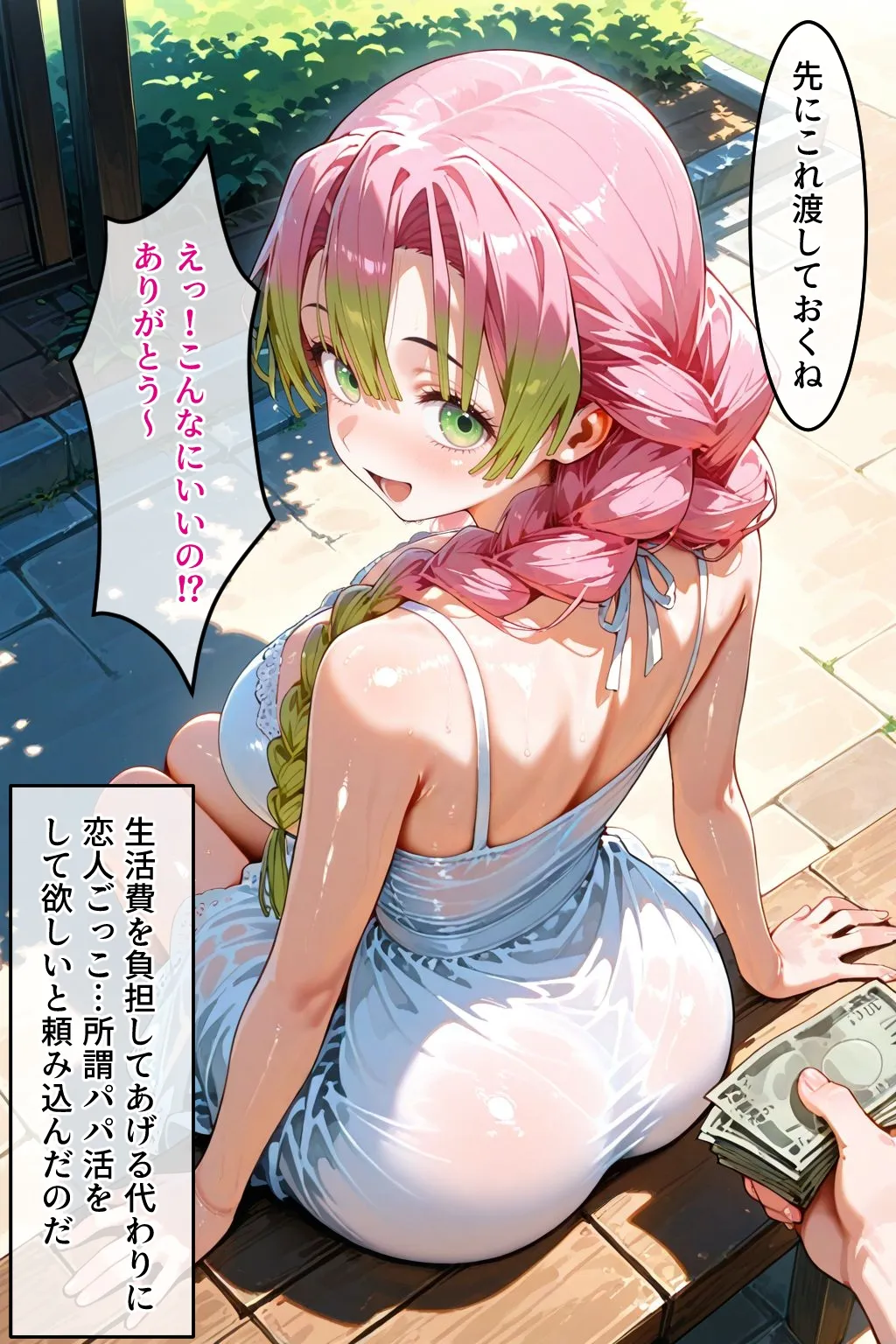 パパ活女子のイキすぎ報酬事情〜鬼滅〇刃 甘〇寺蜜璃編〜 - 3ページ