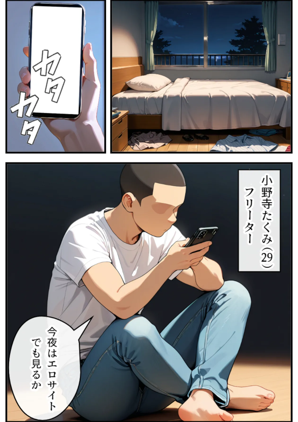 催○アプリで無抵抗にしたボーイッシュ女子大生の体を好き勝手してみる - 1ページ