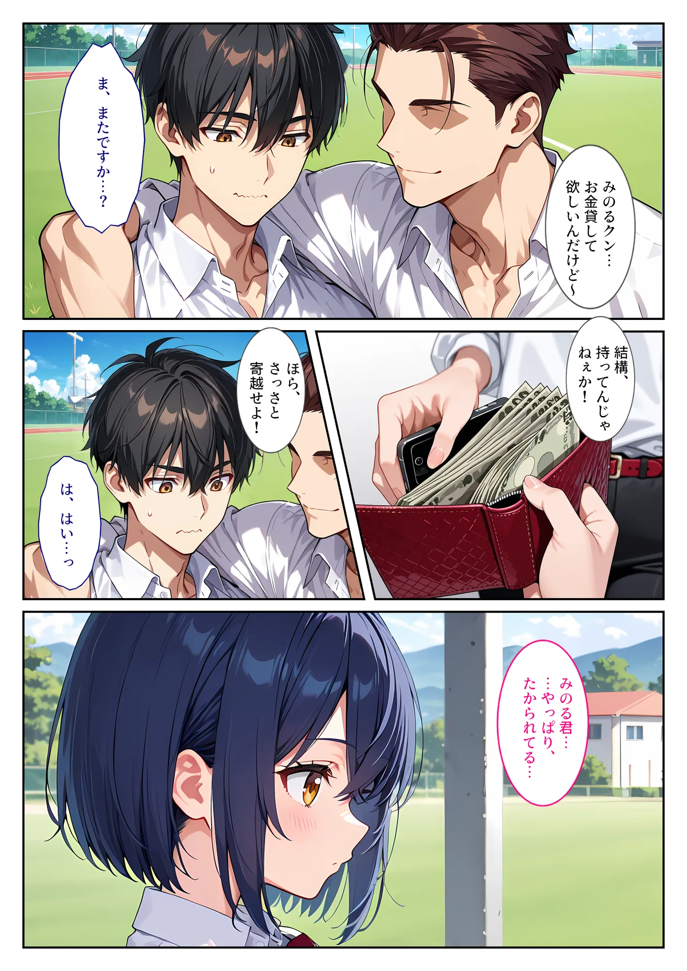 僕の爆乳彼女が絶倫ヤンキーに寝取られて性玩具にされる話 - 2ページ