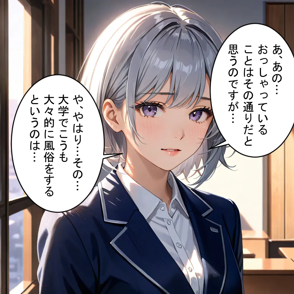 キャンパスライフ〜都内超名門大学が学内風俗！？キャストは全員現役在学生！驚異のバック率94％で社会問題も一挙に解決！！ 第2話［全3話］  （44ページ） - 1ページ