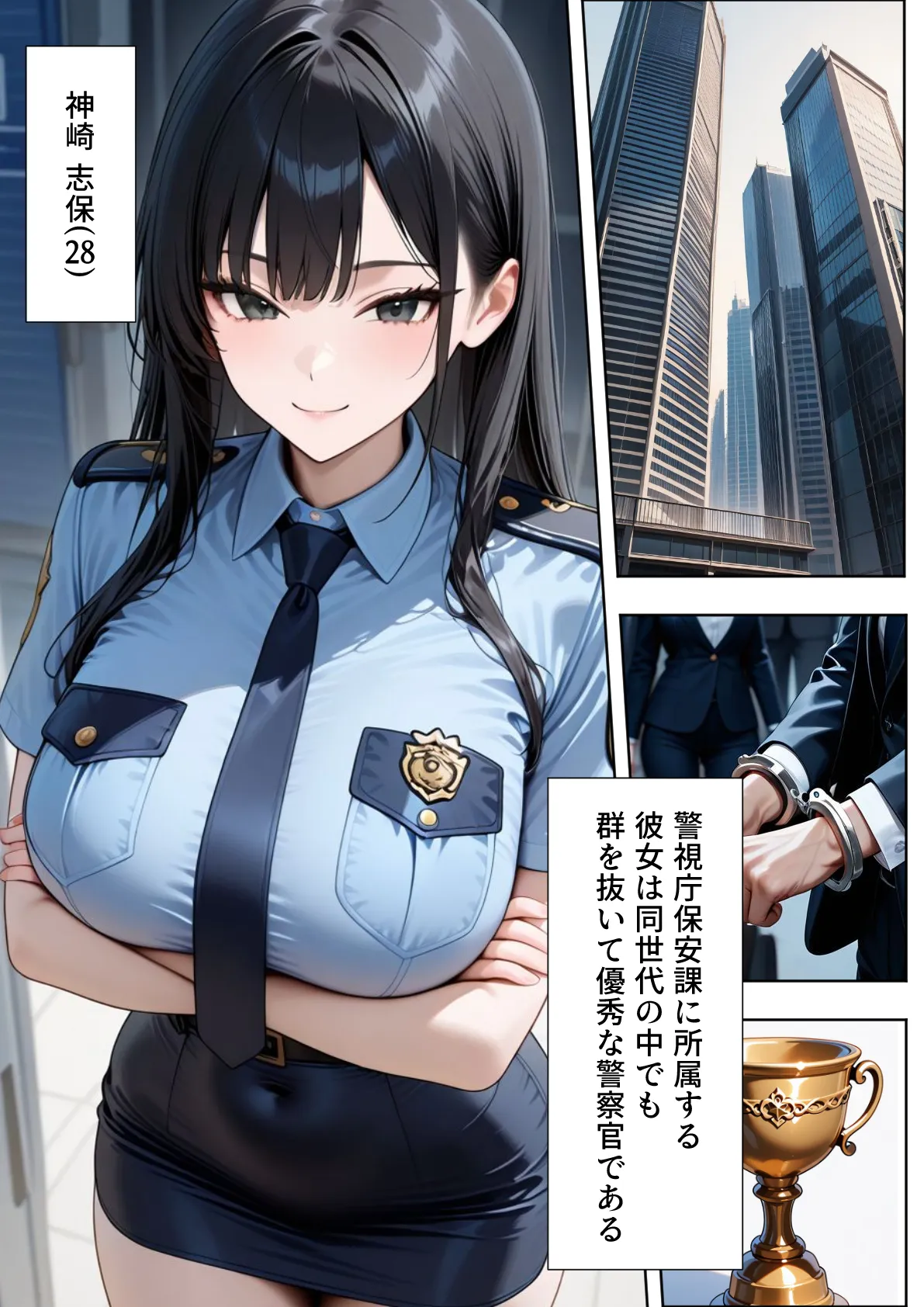 潜入捜査に失敗した巨乳警官の末路 - 1ページ