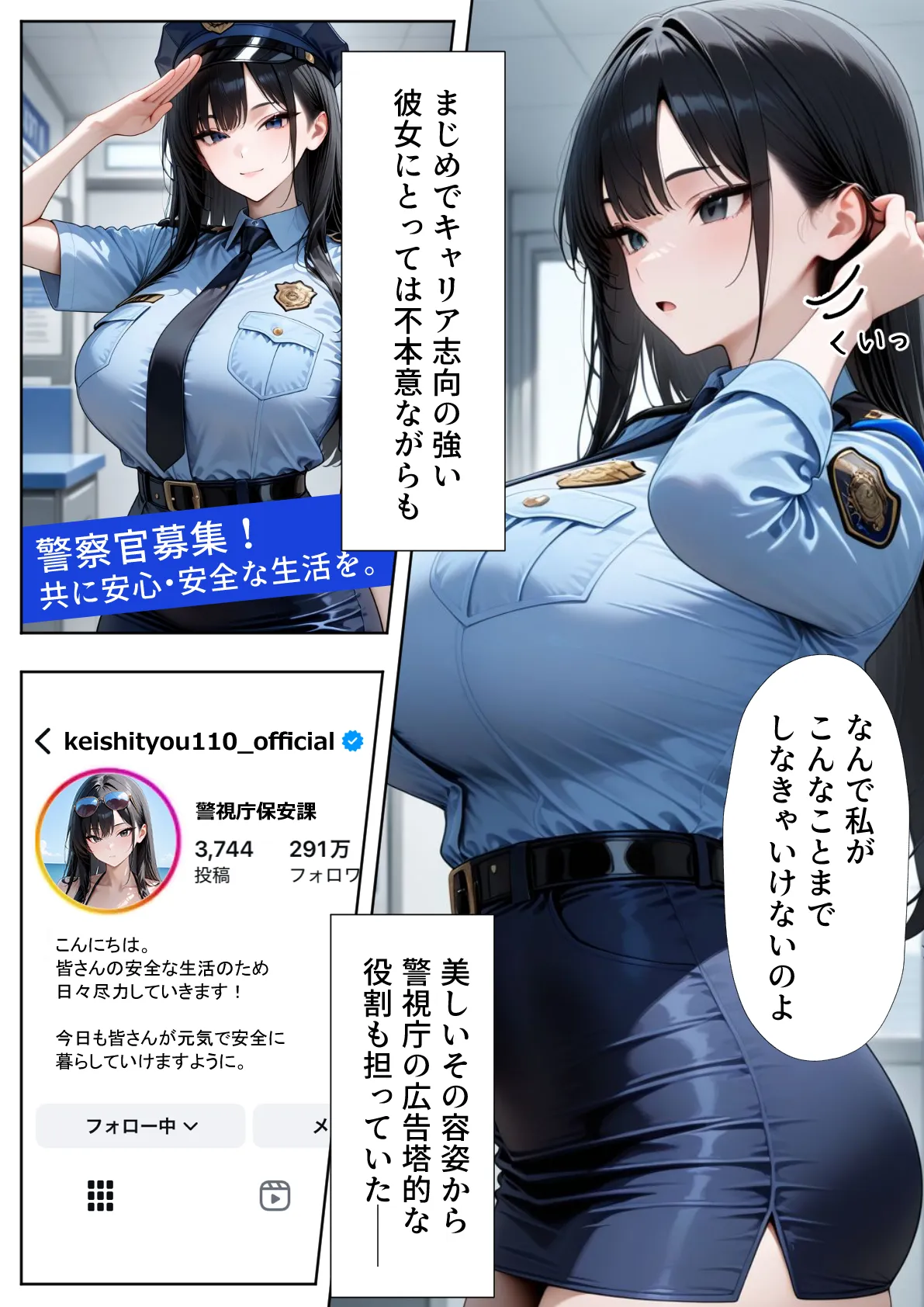 潜入捜査に失敗した巨乳警官の末路 - 2ページ