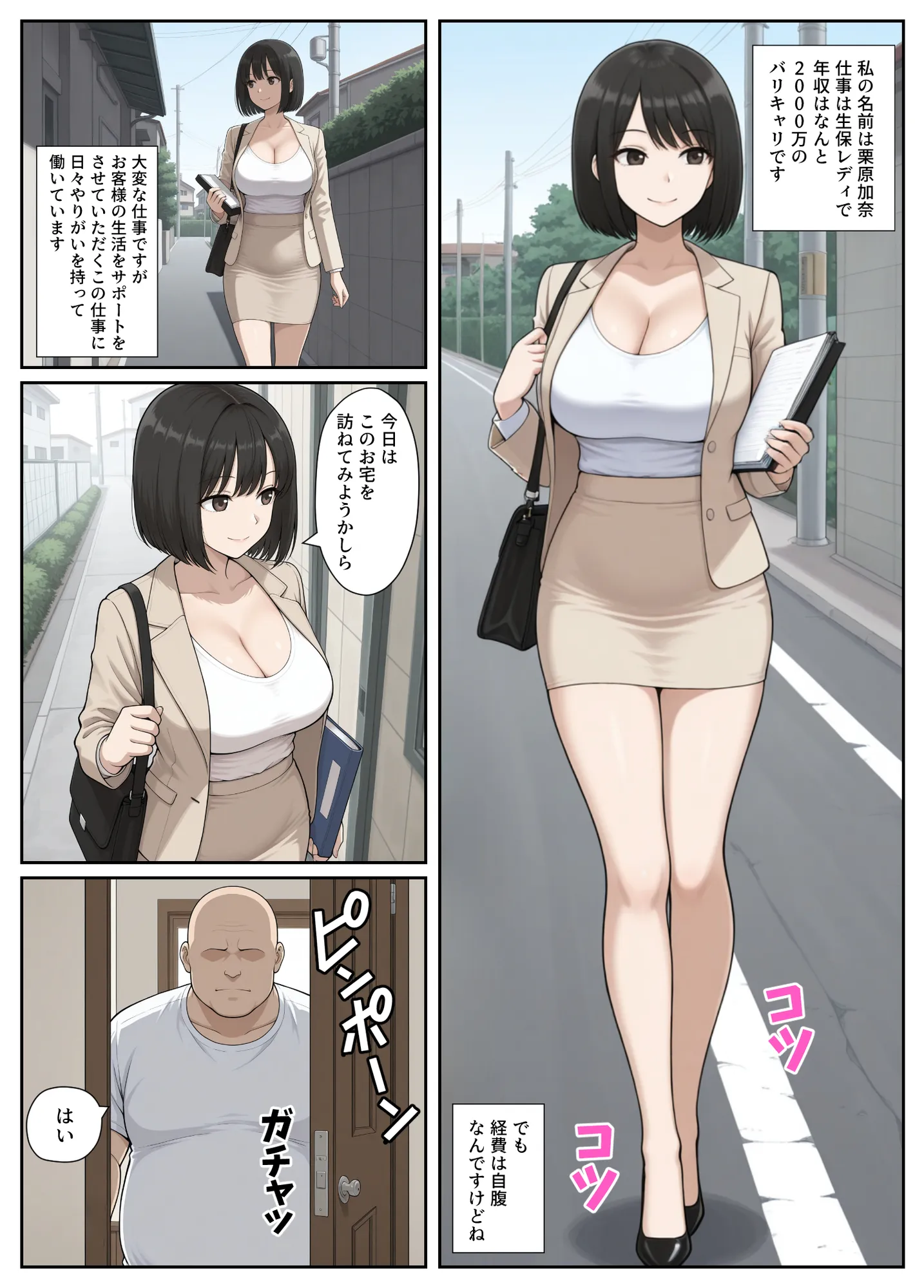 生保レディに誘惑されて強引に契約させられちゃったけど、最後はわからせた話 - 1ページ