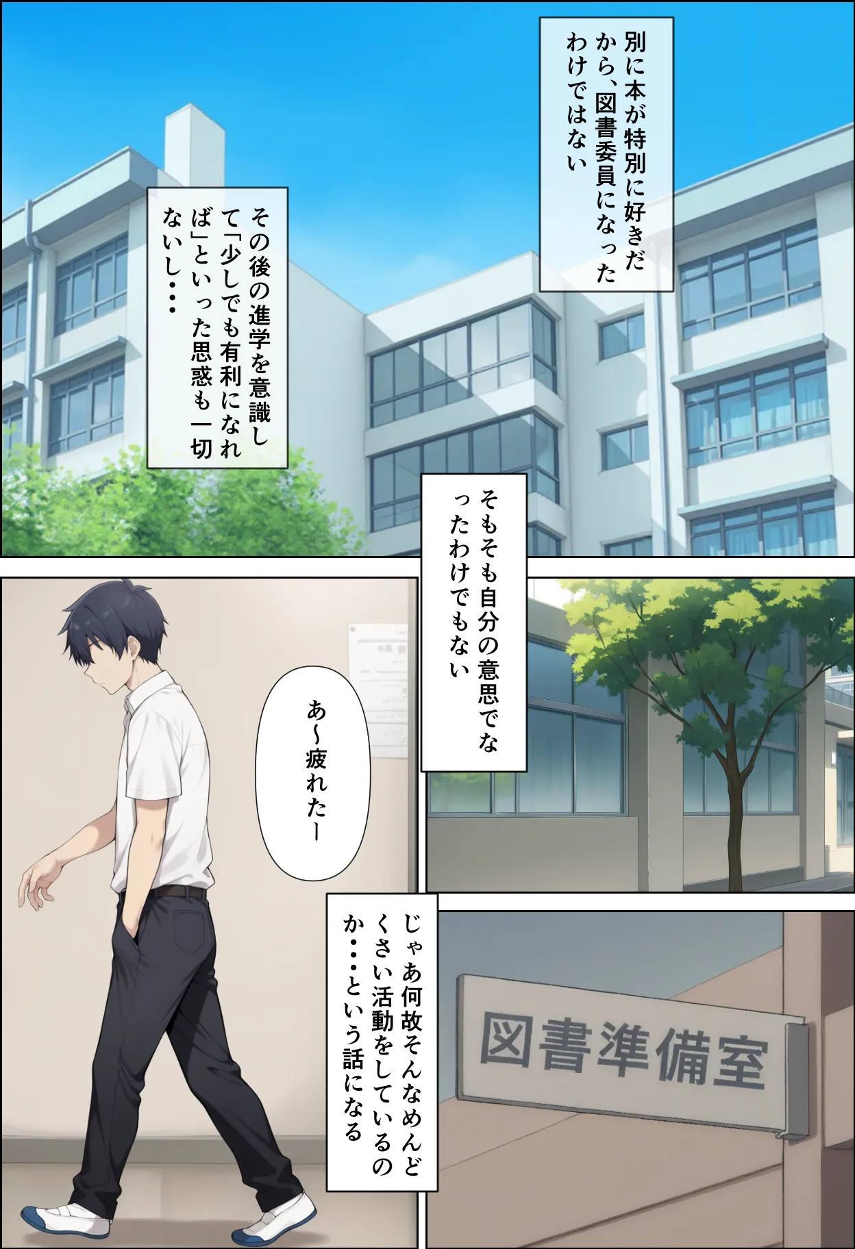 クラスの巨乳図書委員長はお義姉ちゃん - 1ページ