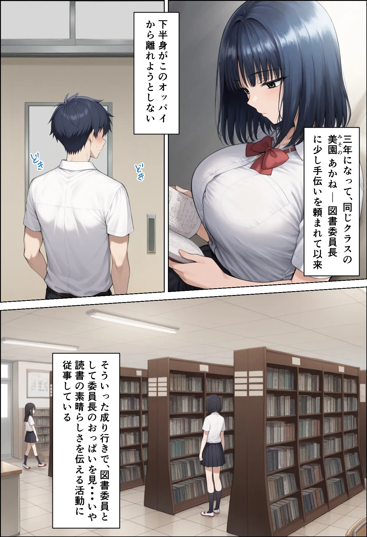 クラスの巨乳図書委員長はお義姉ちゃん - 2ページ