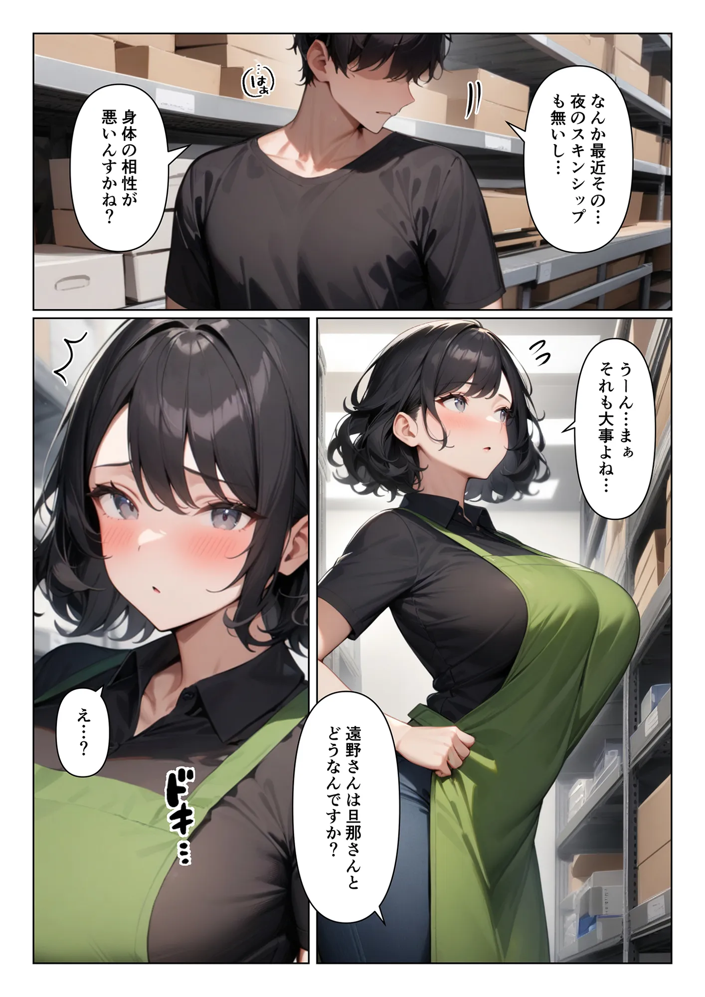 夜の相談も乗ってくれるバ先の地味人妻の遠野さん - 2ページ