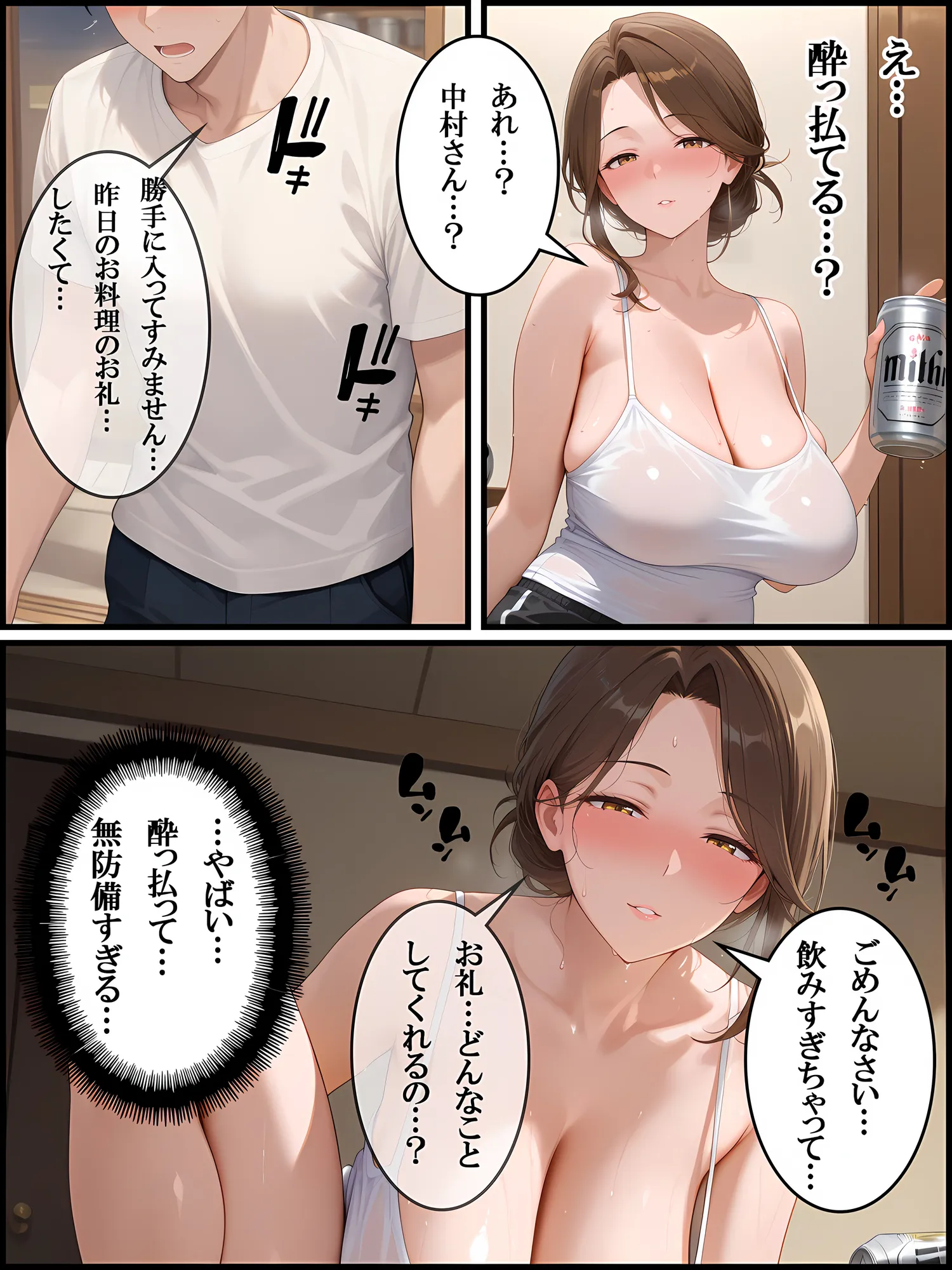 隣の熟女は爆乳で性欲モンスター！旦那不在中にやり放題W - 8ページ