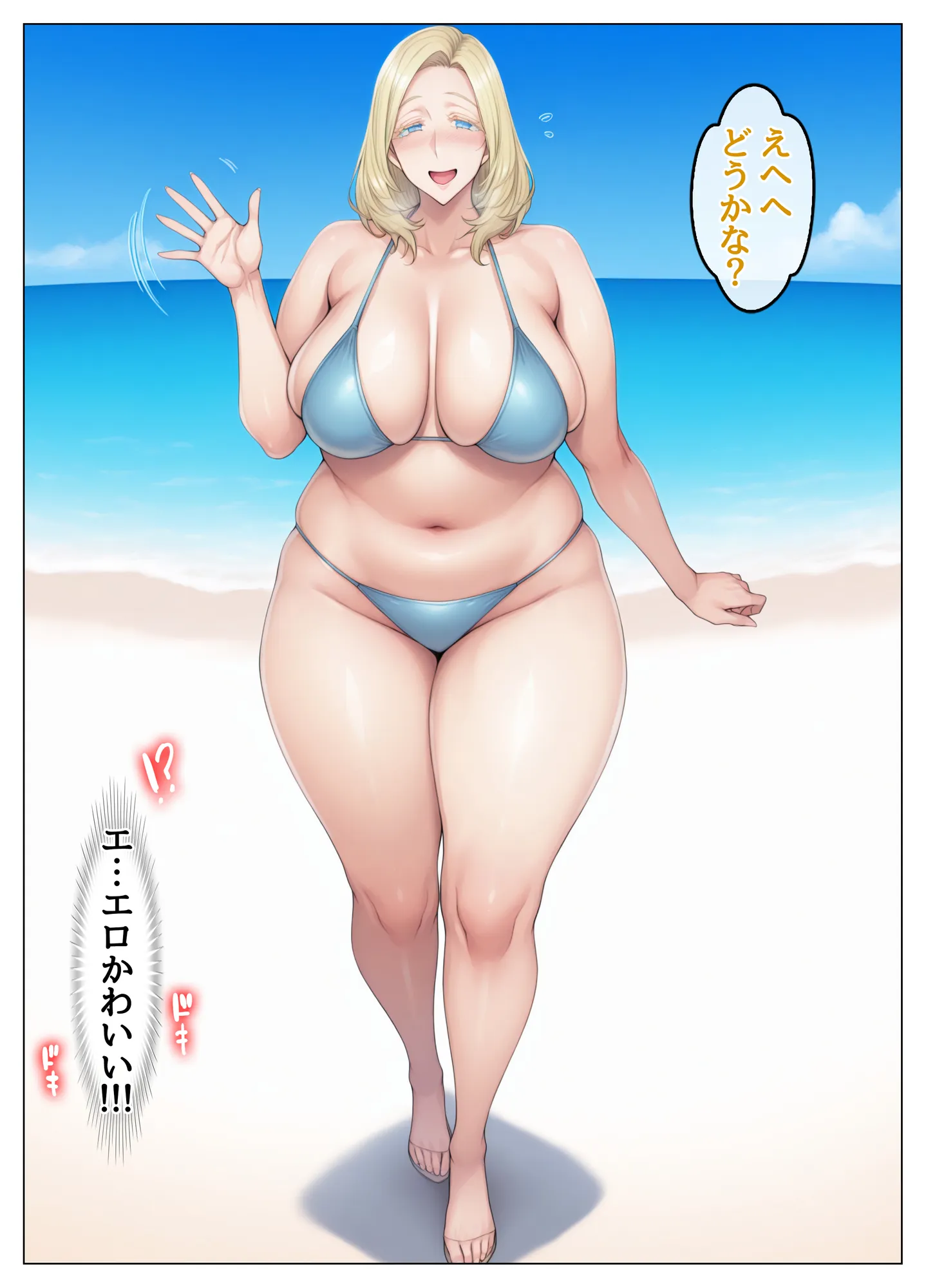 【総集編】ホームステイ先の爆乳ブロンド美女に雌牛コスで誘惑されてイチャラブ種付け生活 - 21ページ