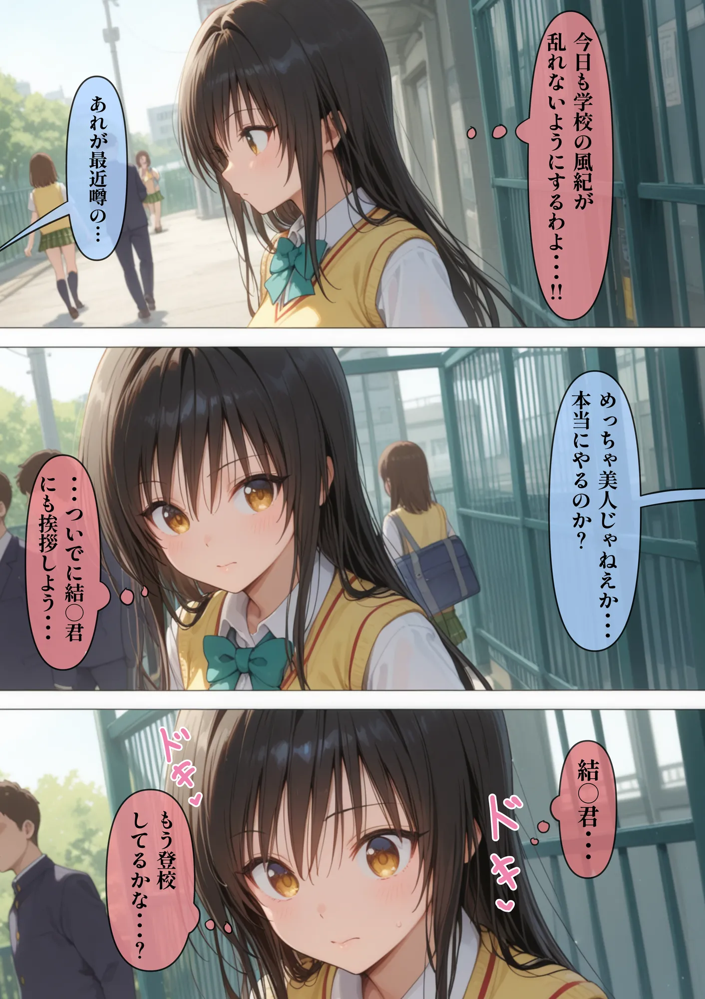 性活学園 古〇川唯編 クラスメイトとゼロ距離で仲良くなれました - 1ページ