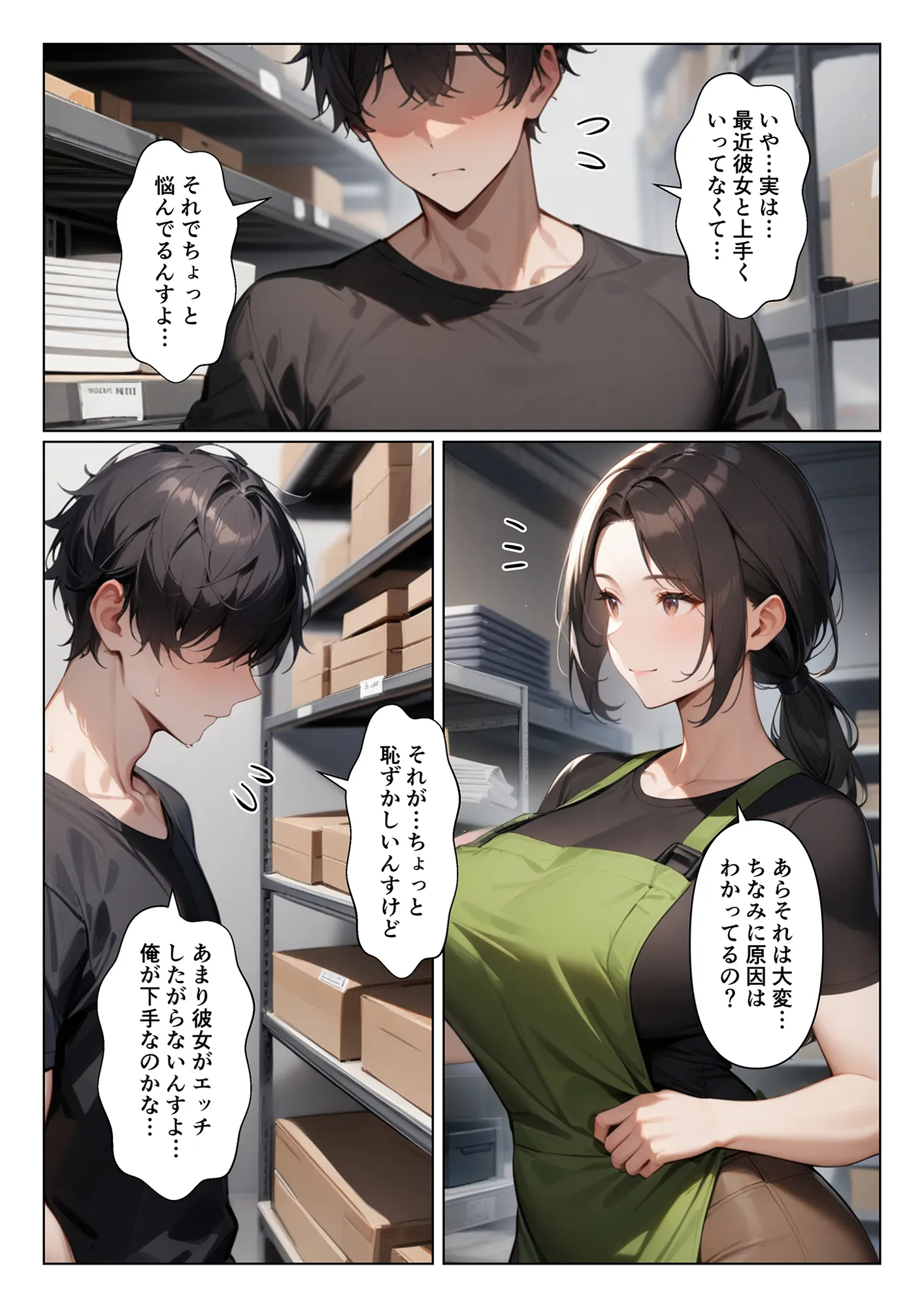 夜の相談も乗ってくれるバ先の肉食人妻の間宮さん - 2ページ