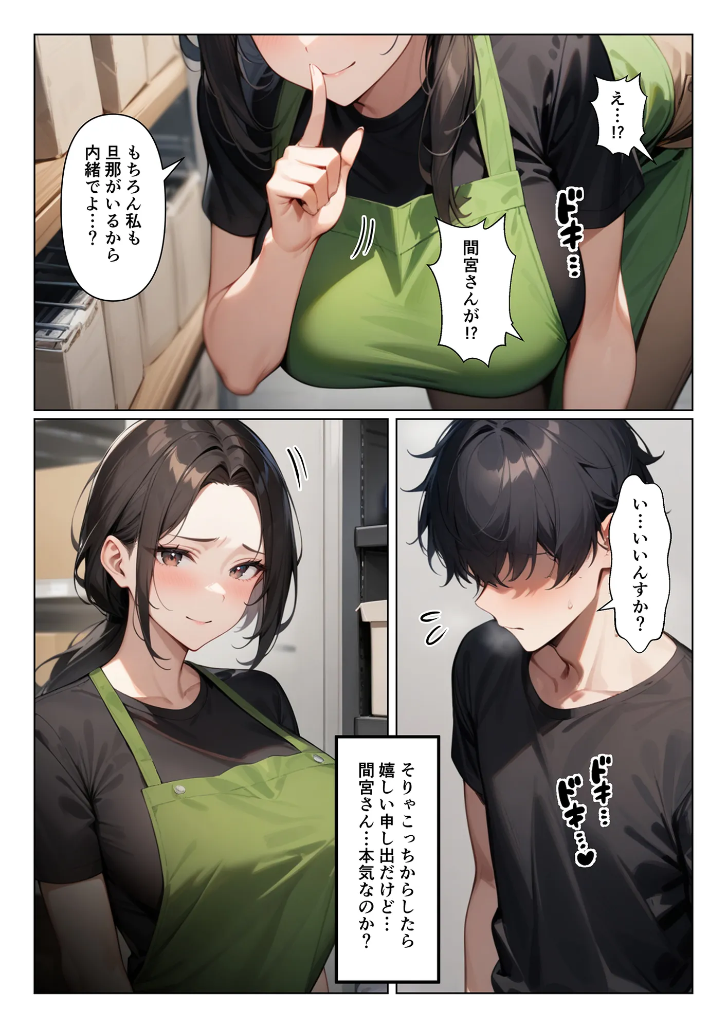 夜の相談も乗ってくれるバ先の肉食人妻の間宮さん - 4ページ