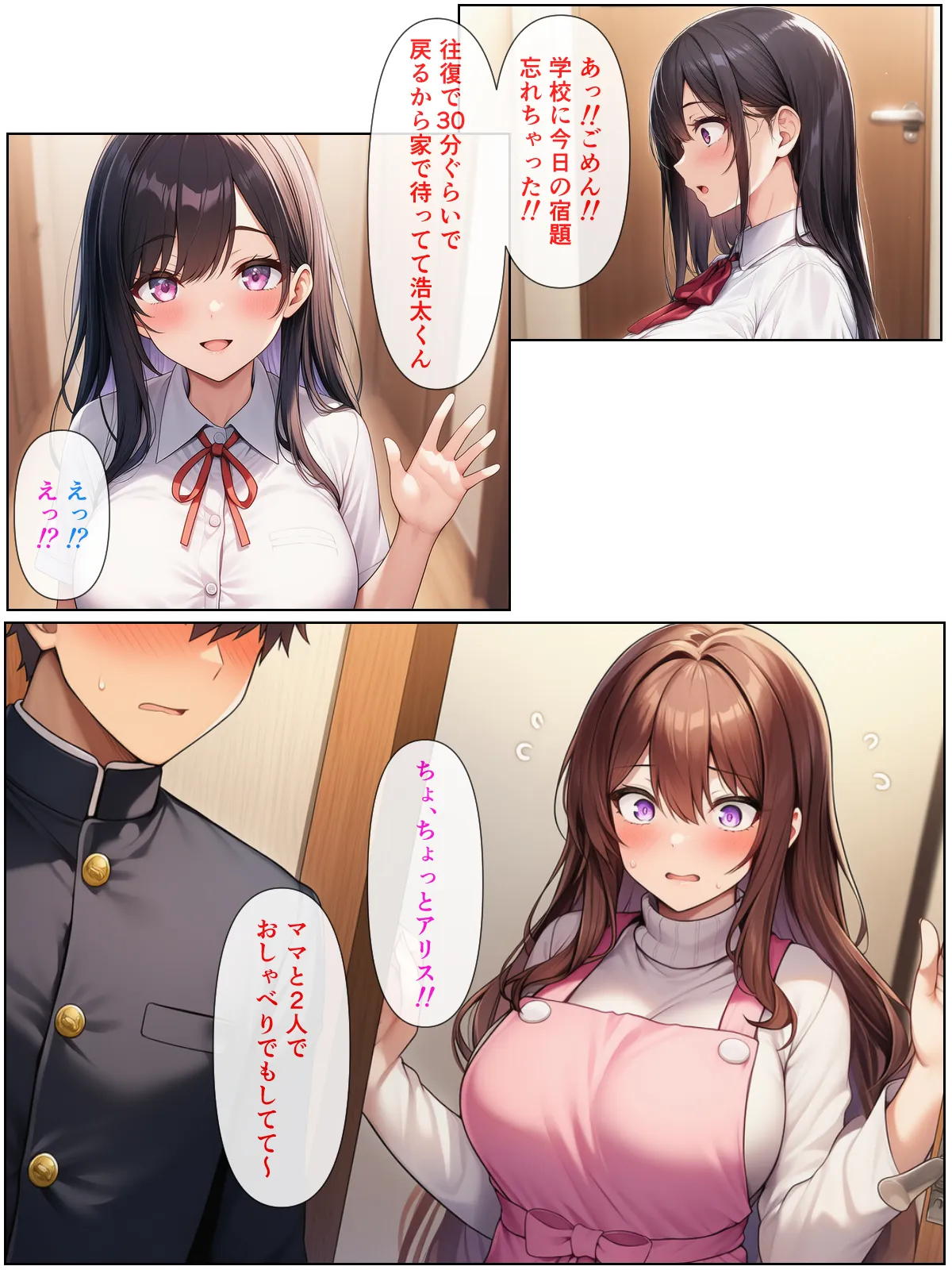 清楚系アラフォー人妻は欲求不満で娘の彼氏とらぶらぶえっちする話 - 13ページ