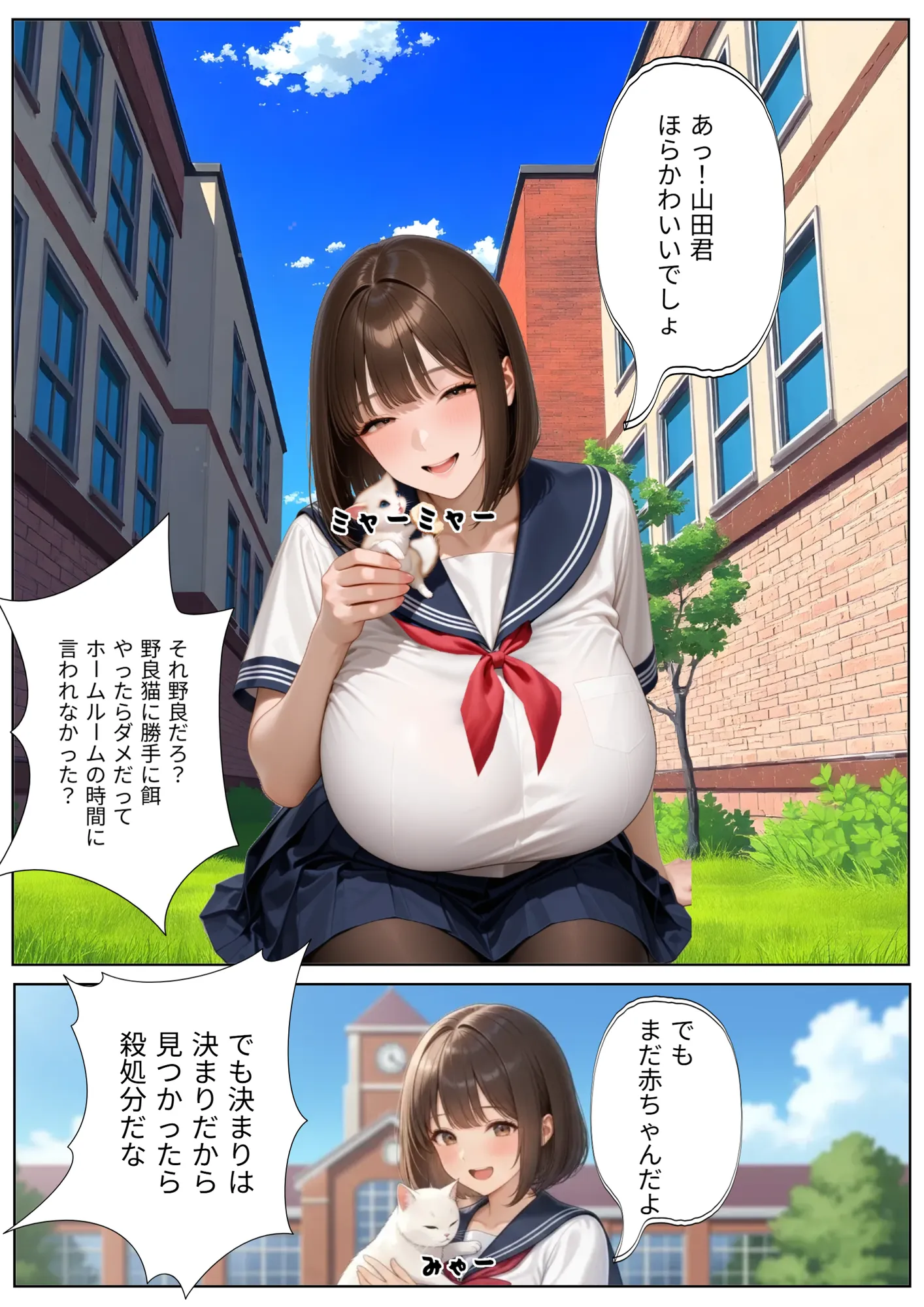 憧れの巨乳クラスメイトを成り行きで我がモノにした或る男の行幸 仔猫を助けただけなのに - 4ページ