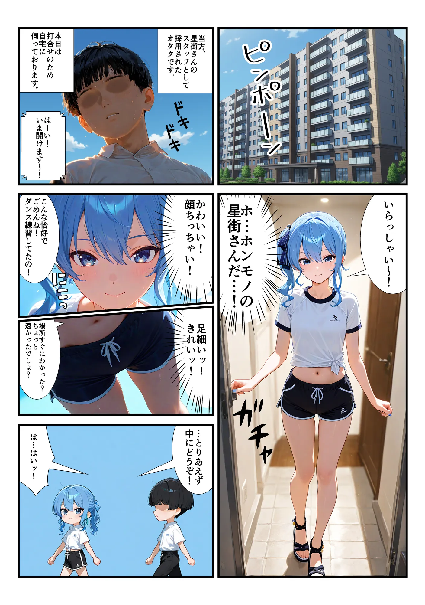 Vtuber星〇すいせいの下僕調教〜足コキ・ムチ・手コキ・フェラ・騎乗位〜 - 1ページ