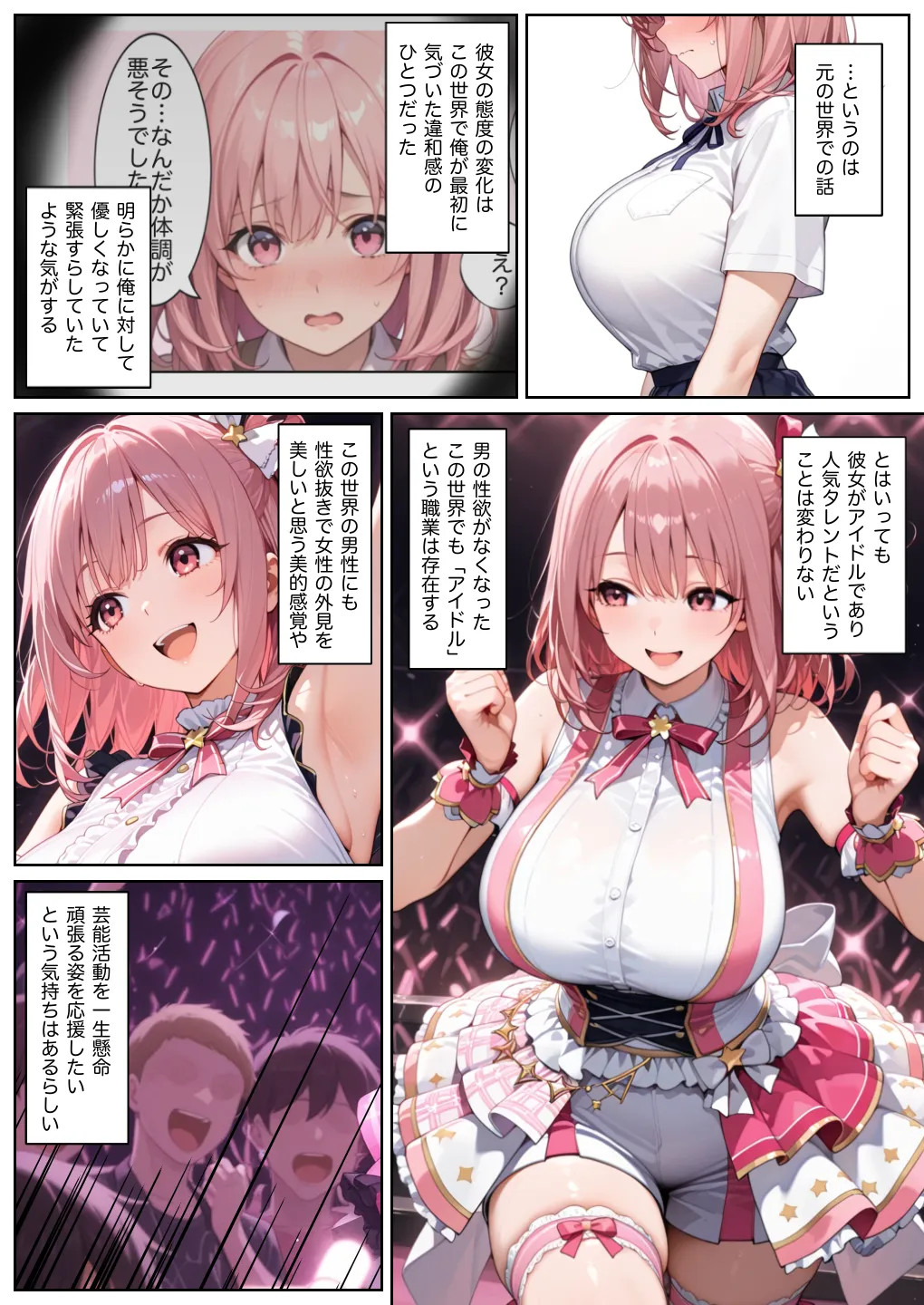 俺しか勃起できない世界  〜Jカップ爆乳アイドル生オナホ化&教え子ハーレム〜 - 3ページ